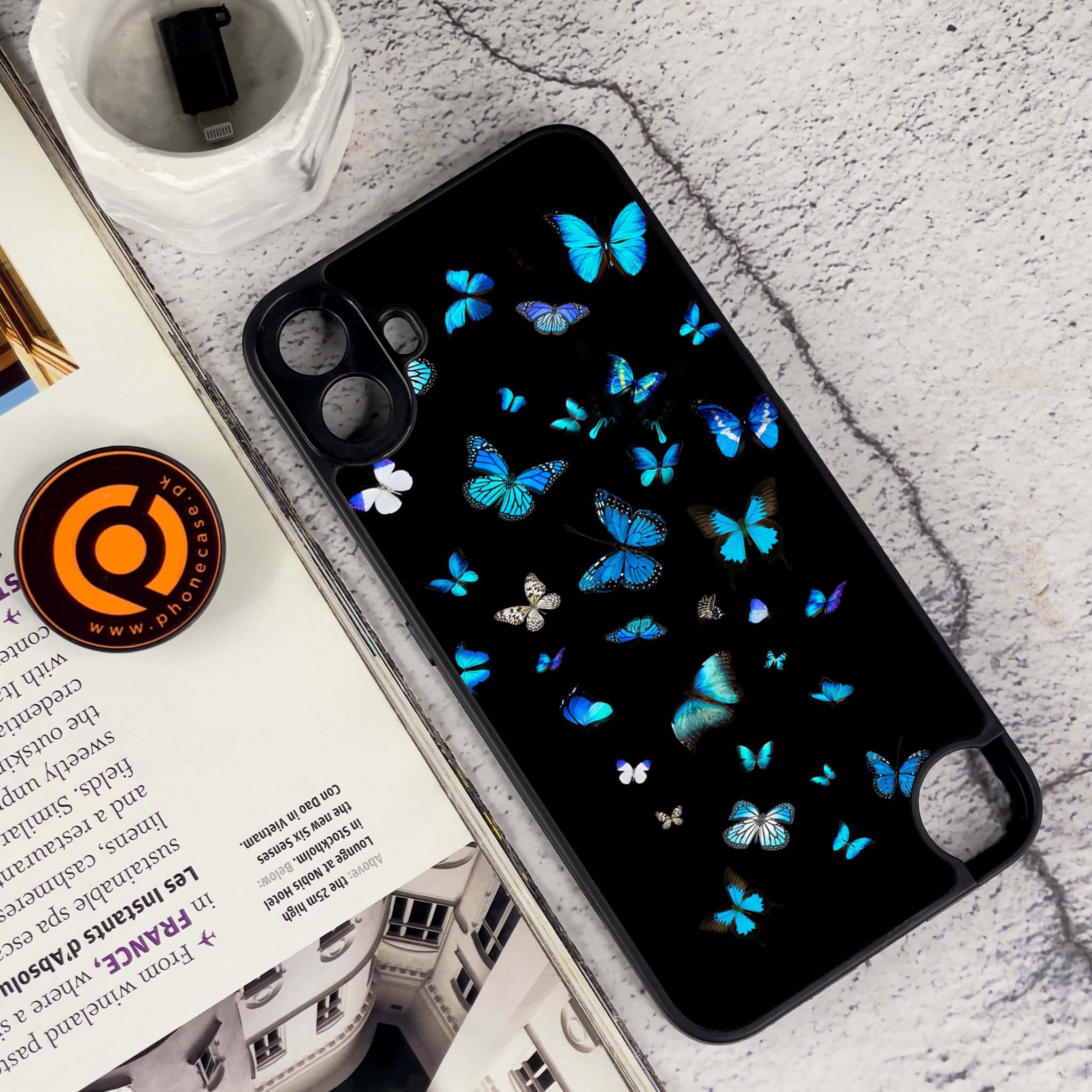 Nothing CMF Phone 1 - Butterflies Design Series - Premium Metal Printed soft Bumper Shock Proof Case