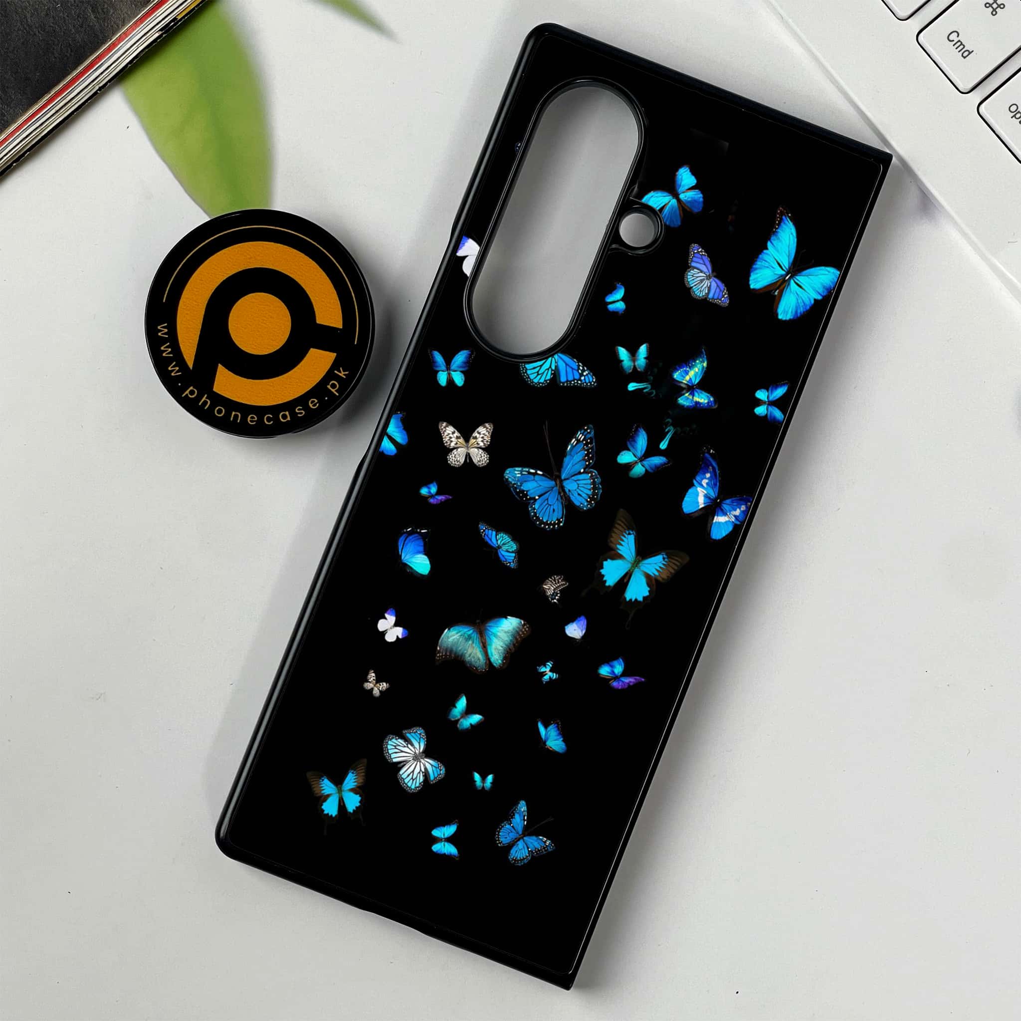 Samsung Galaxy Z Fold 7 - Butterflies Design Series - Premium Metal Printed soft Bumper shock Proof Case