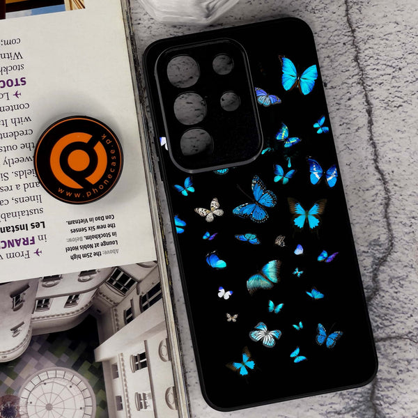 Vivo Y29 4G - Butterflies Design Design 4- Premium Metal Printed soft Bumper Shock Proof Case CS-49147