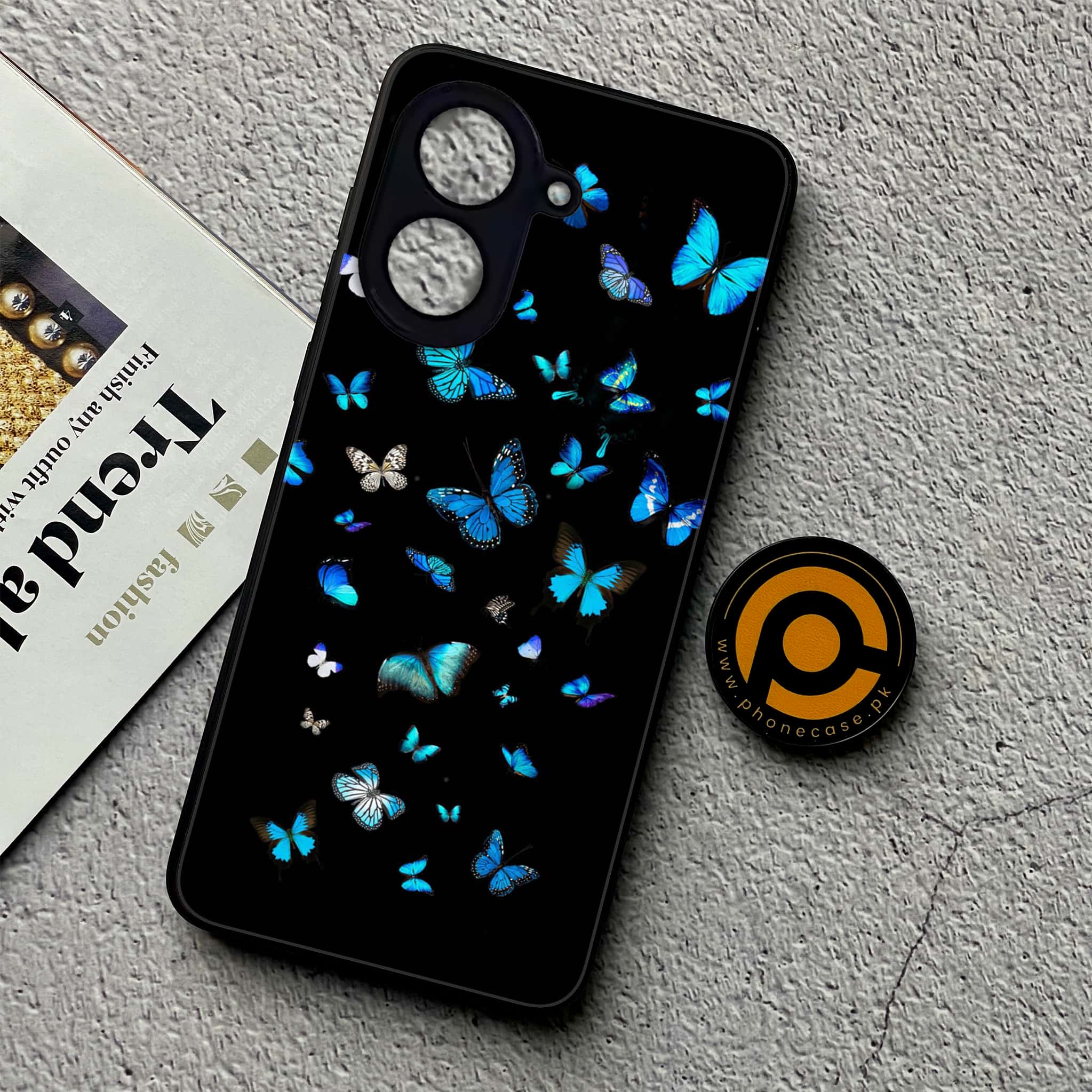 Xiaomi Redmi A5 - Butterflies Design Series - Premium Metal Printed soft Bumper shock Proof Case