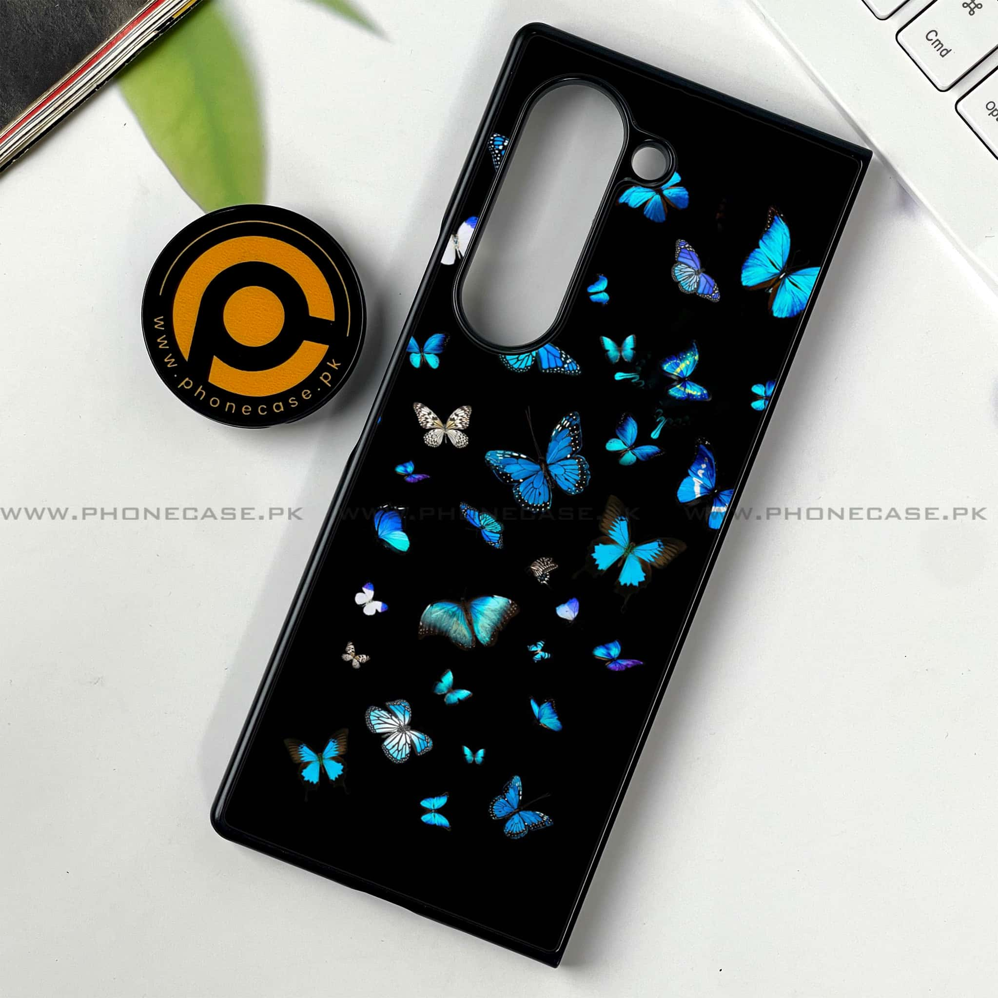 Samsung Galaxy Z Fold 6 - Butterflies Design - Premium Printed Metal soft Bumper shock Proof Case