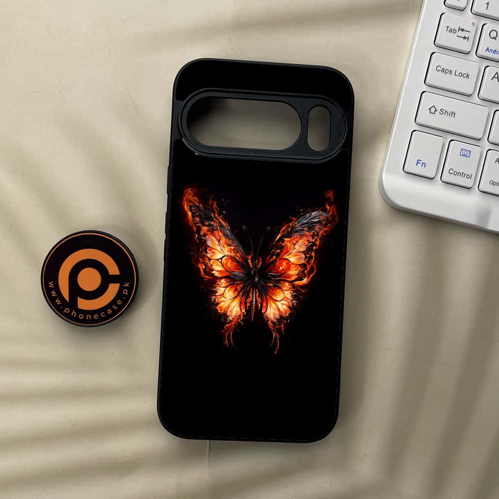 Google Pixel 10 Pro  - Butterflies Design Series - Premium Metal Printed soft Bumper Shock Proof Case