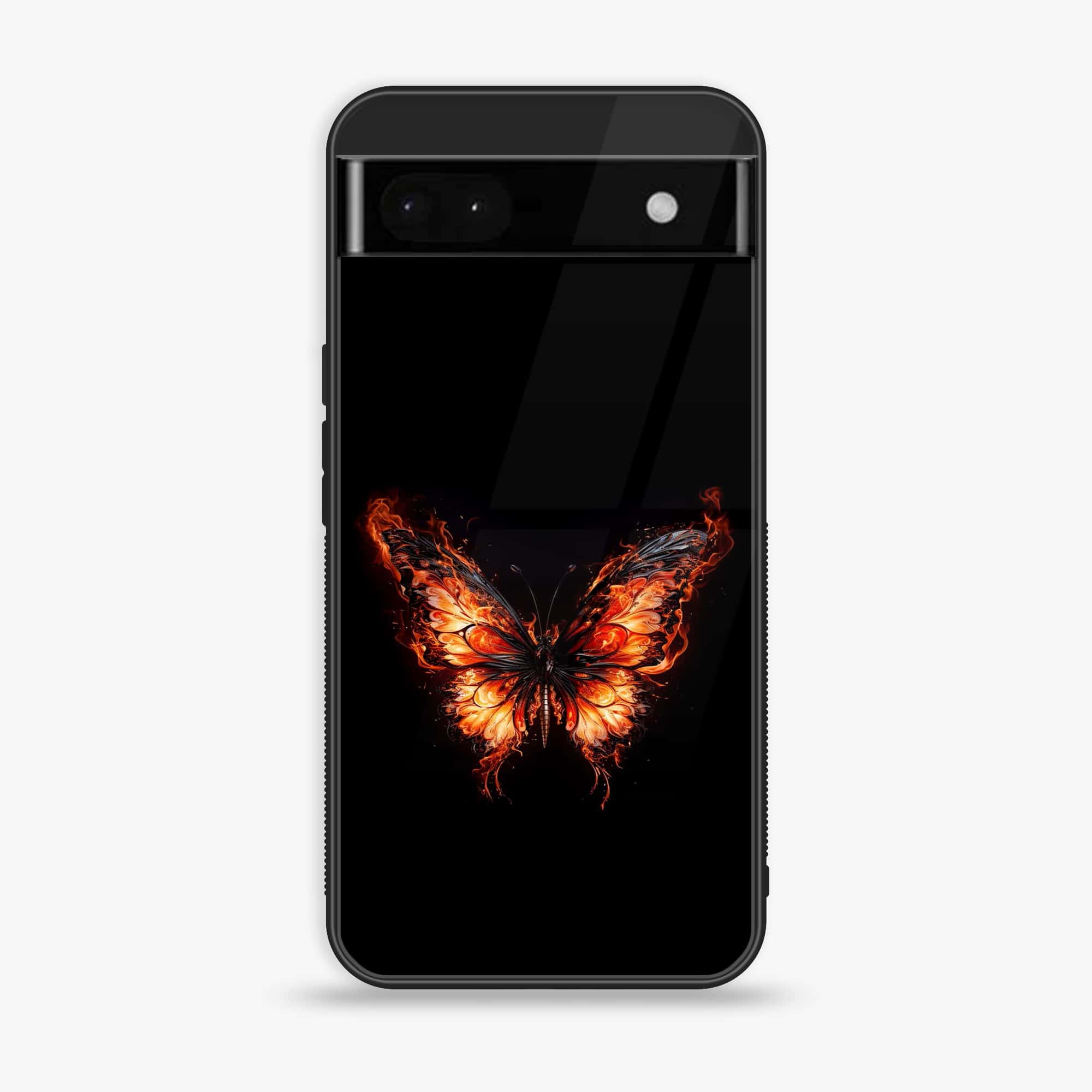 Google Pixel 6A - Butterflies Design - Premium Metal Printed soft Bumper Shock Proof Case