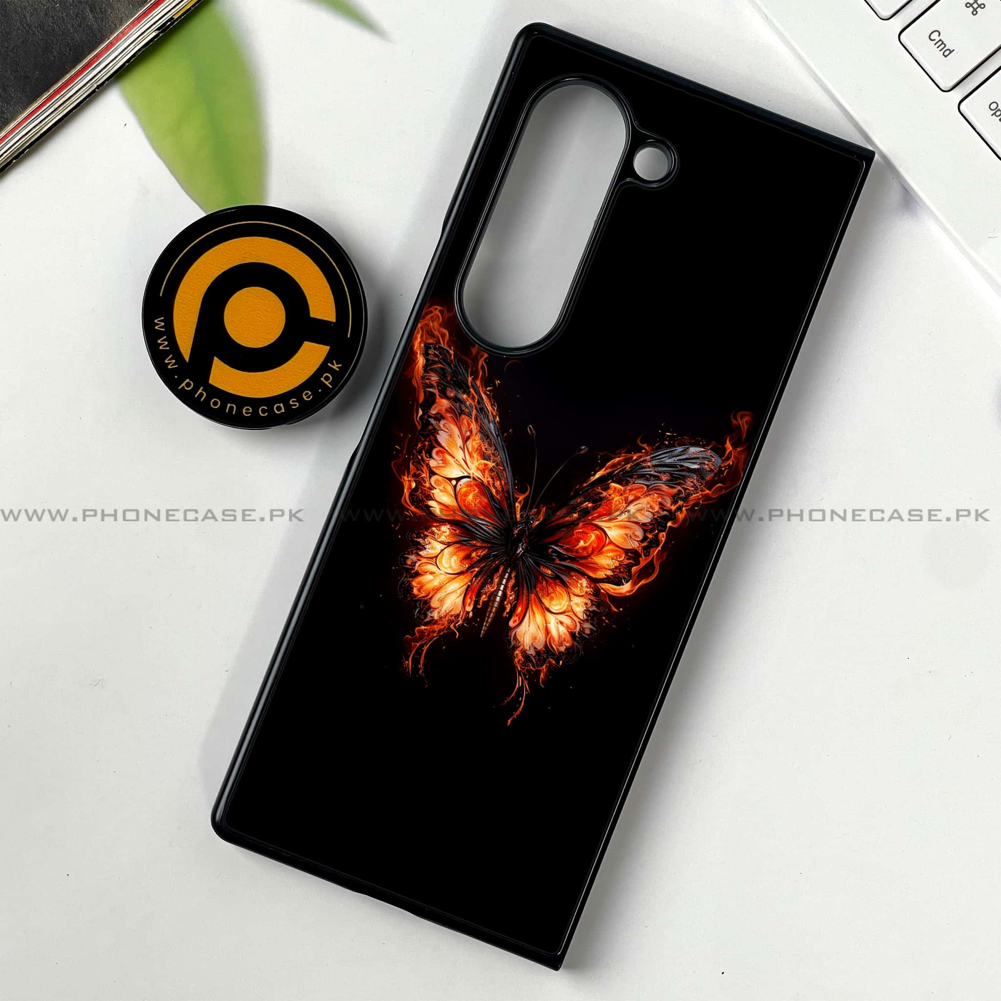 Samsung Galaxy Z Fold 6 - Butterflies Design - Premium Printed Metal soft Bumper shock Proof Case