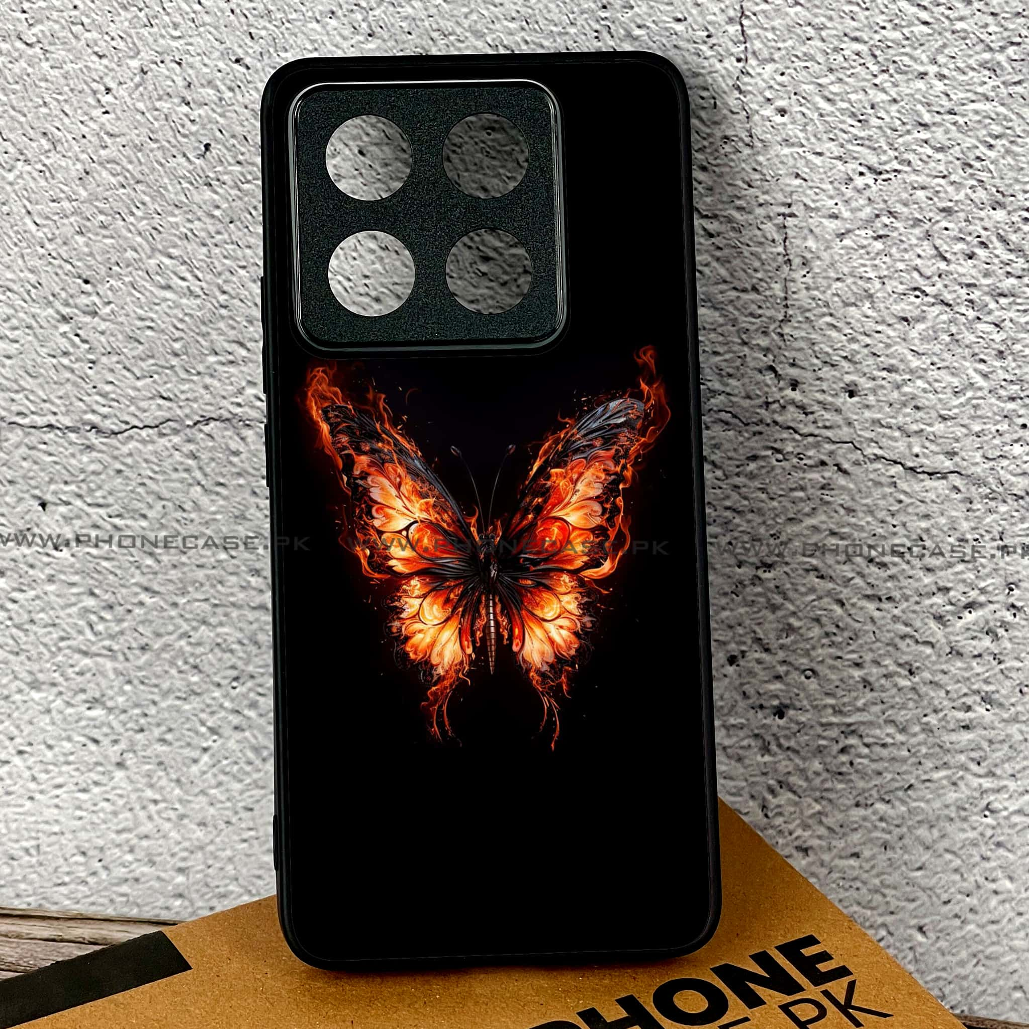 Xiaomi 14T Pro - Butterflies Design Series - Premium Printed Glass soft Bumper shock Proof Case