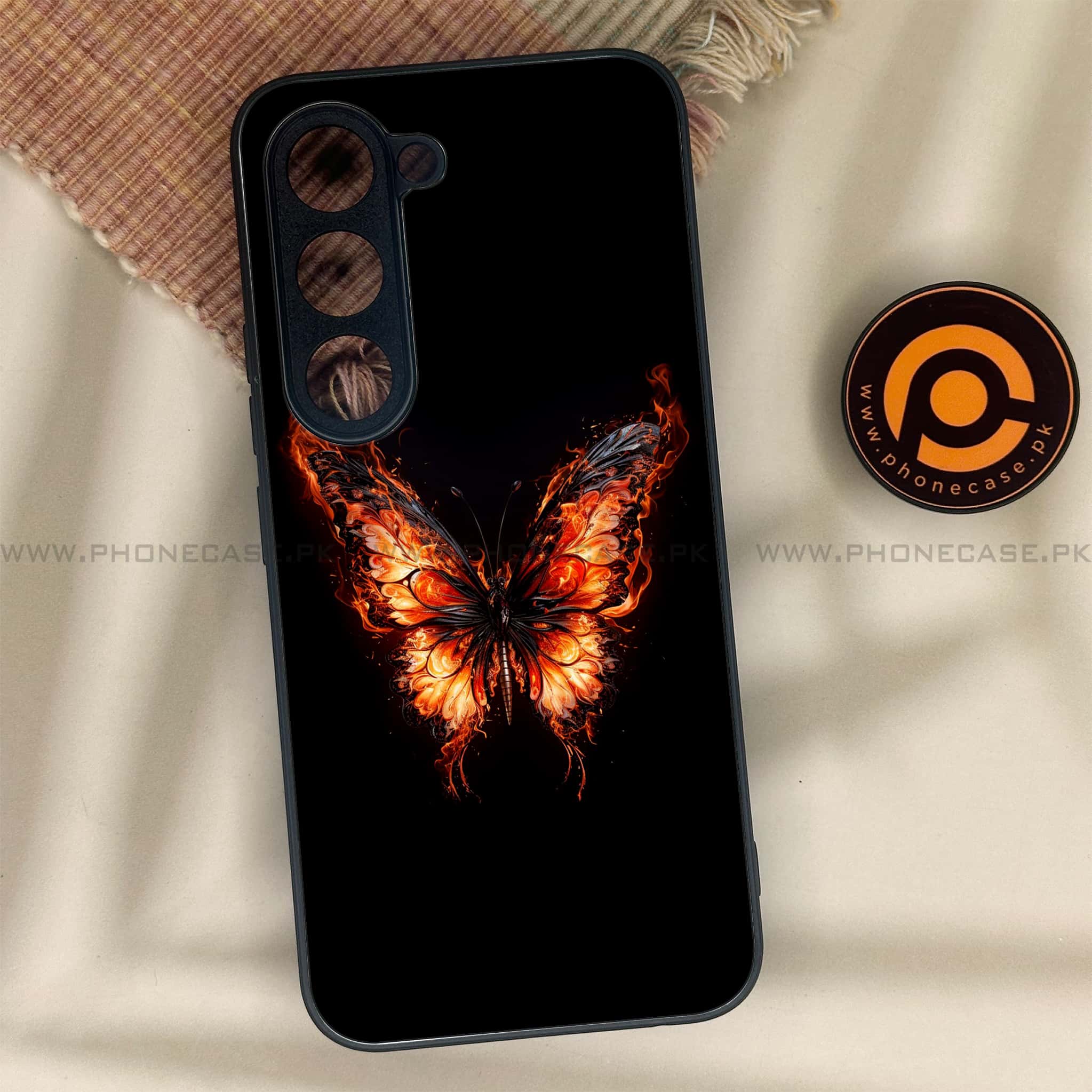 Tecno Spark 40 Pro - Butterflies Design Series - Premium Metal Printed soft Bumper shock Proof Case