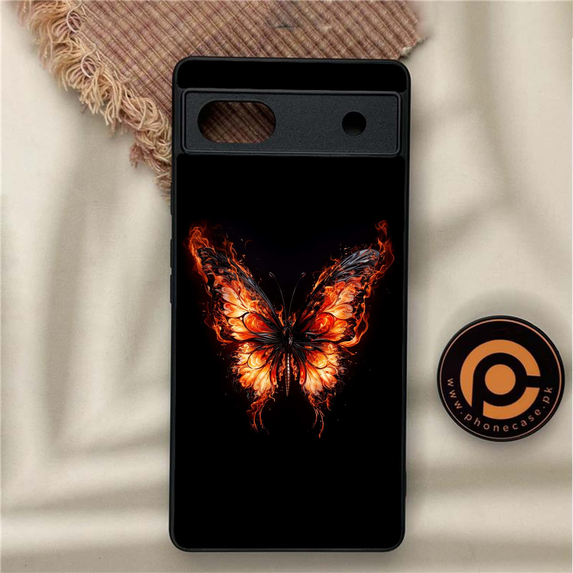 Google Pixel 6A - Butterflies Design - Premium Metal Printed soft Bumper Shock Proof Case