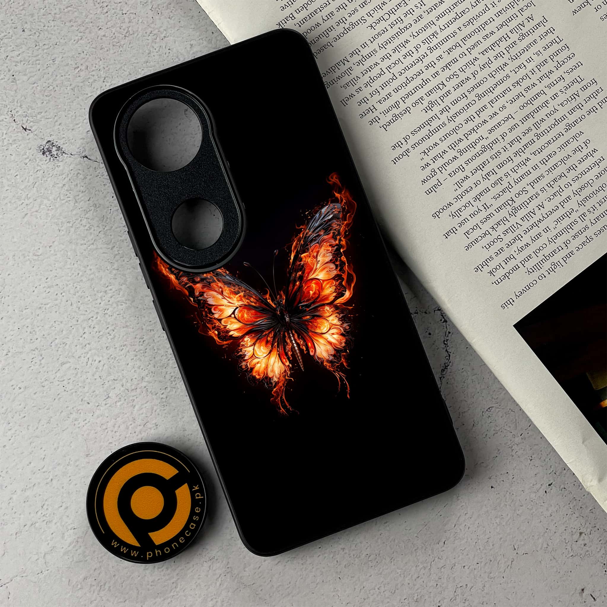 Vivo V50 - Butterflies Design - Premium Metal Printed Soft Bumper Shockproof Case