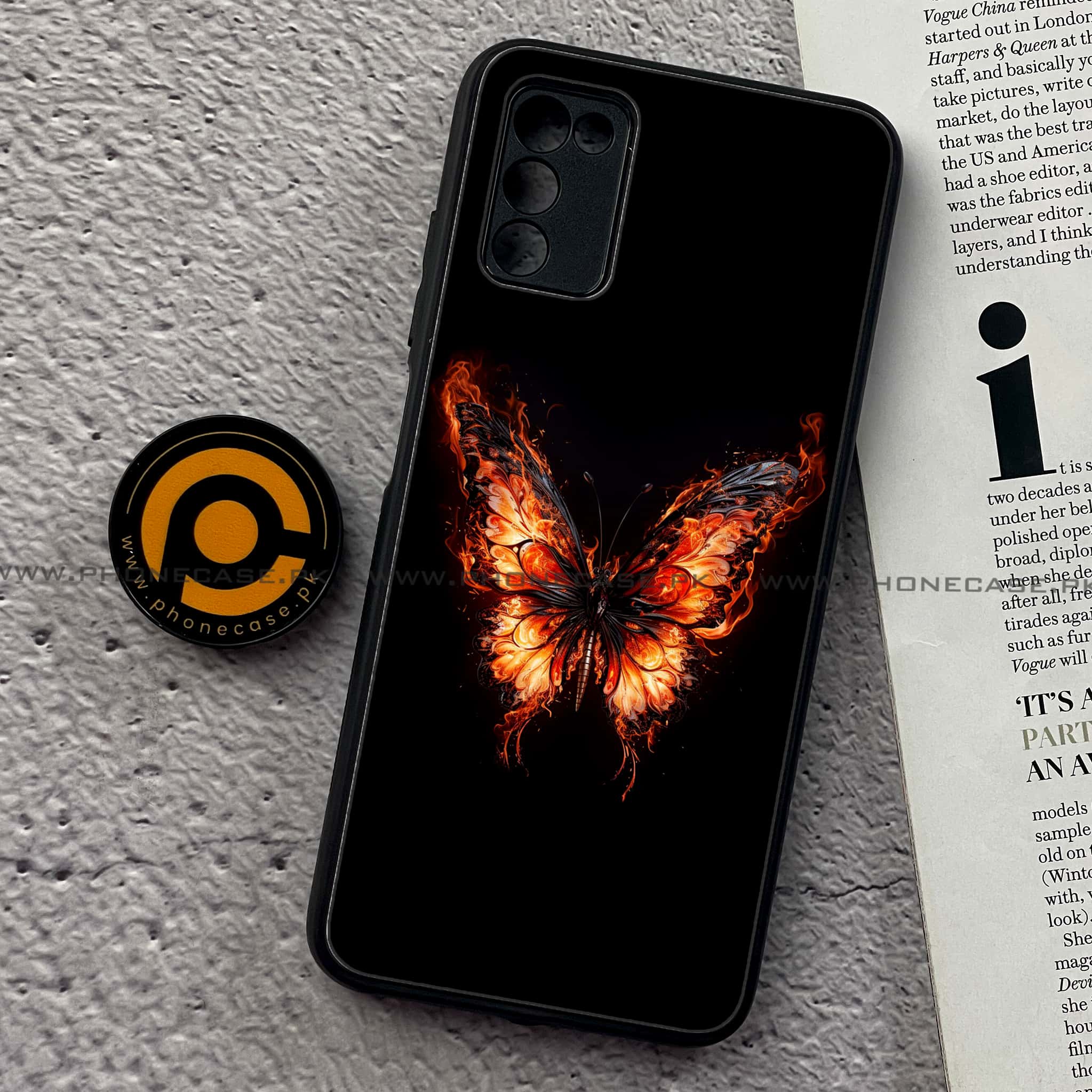 Samsung Galaxy A02s -  Butterflies Design Series - Premium Printed Metal soft Bumper shock Proof Case
