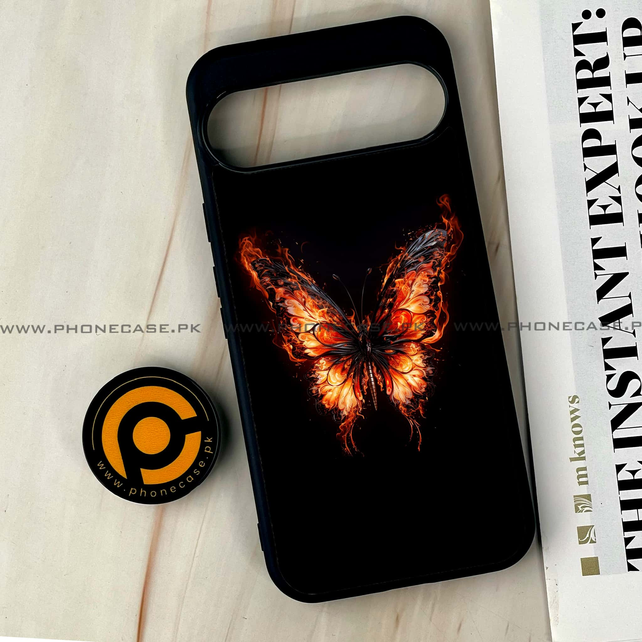 Google Pixel 9 Pro XL - Butterflies Design Series - Premium Printed Glass soft Bumper shock Proof Case