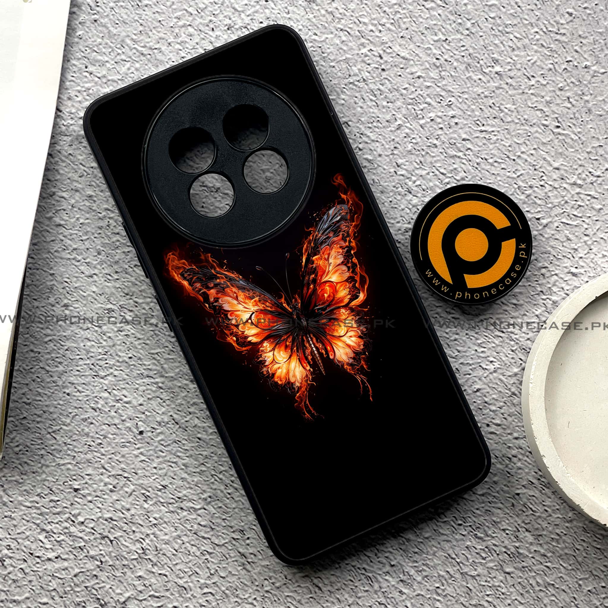 Realme 13 Pro Plus - Butterflies Design - Premium Printed Metal soft Bumper shock Proof Case