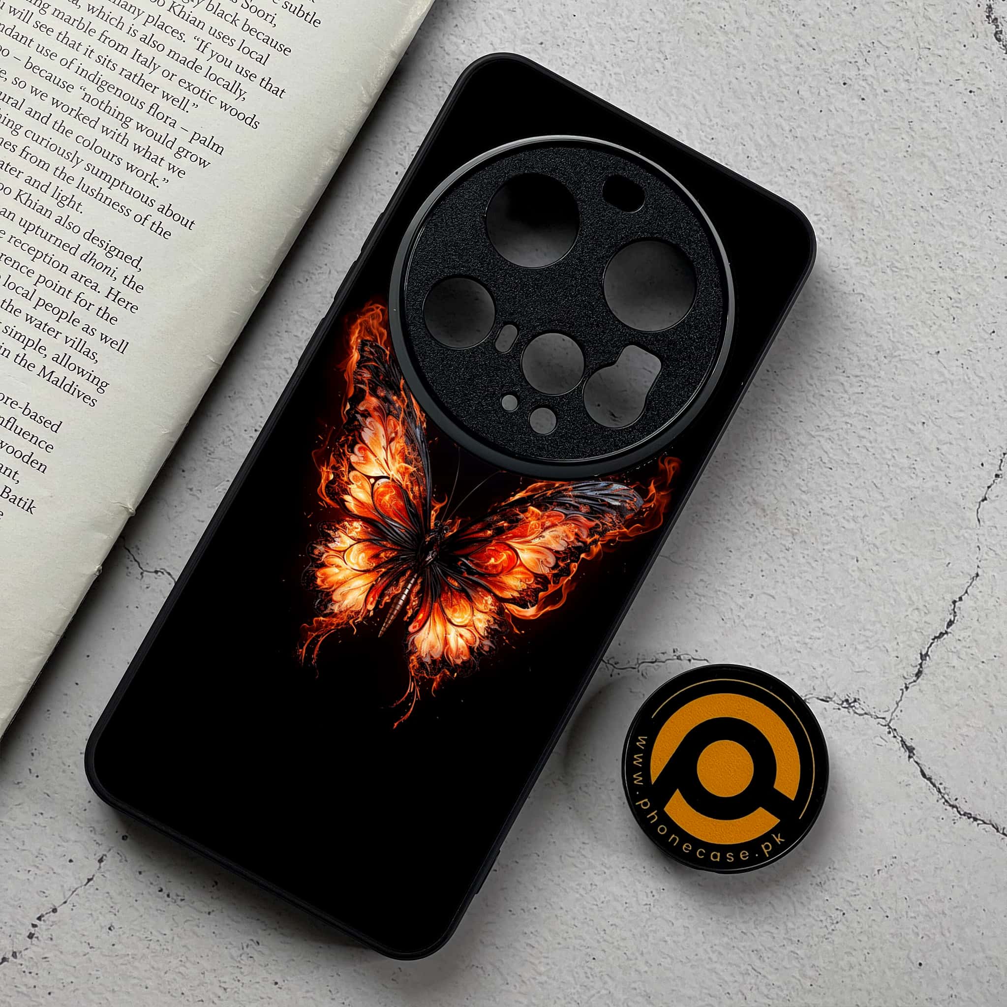 Xiaomi 15 Ultra - Butterflies Design Series - Premium Metal Printed Soft Bumper Shockproof Case