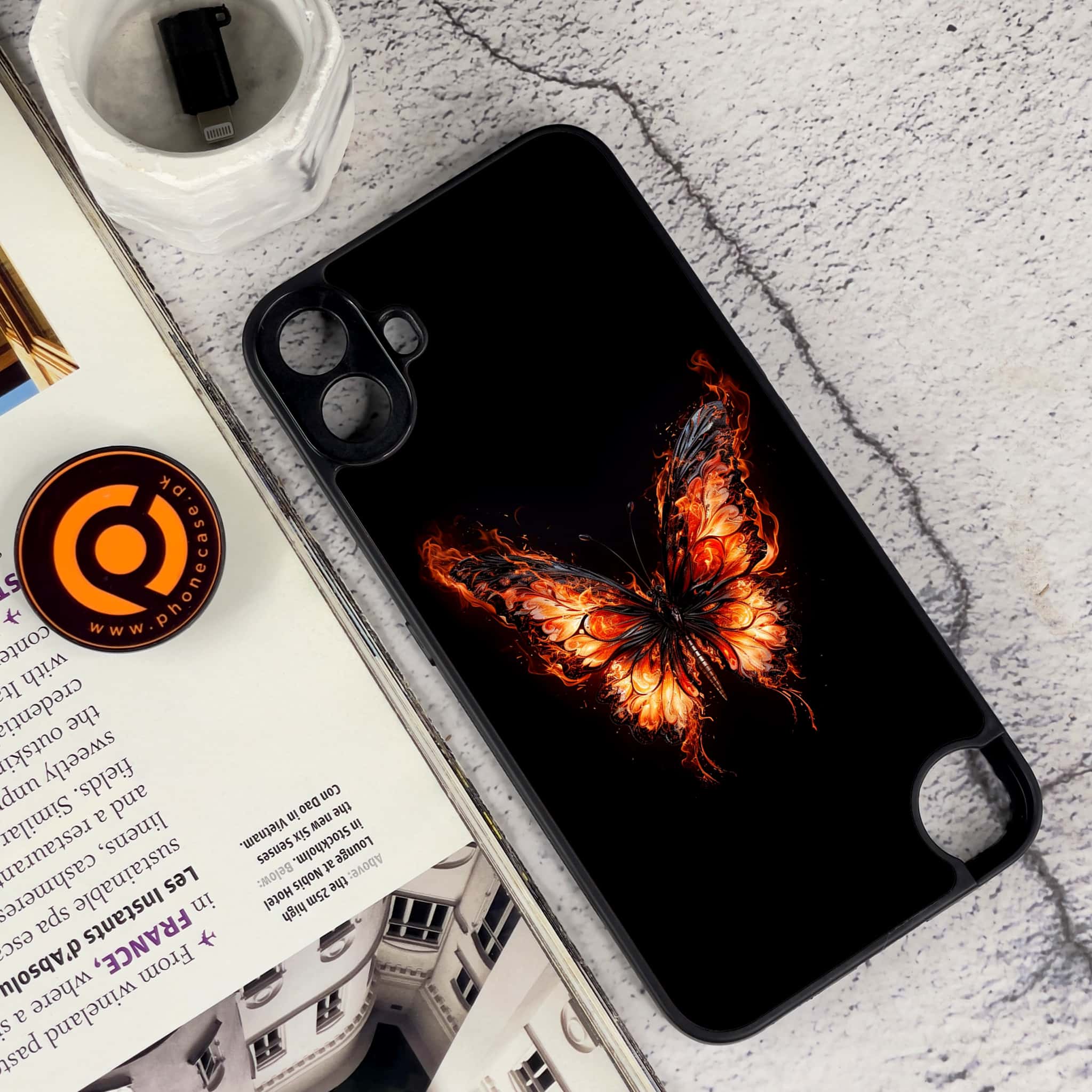 Nothing CMF Phone 1 - Butterflies Design Series - Premium Metal Printed soft Bumper Shock Proof Case
