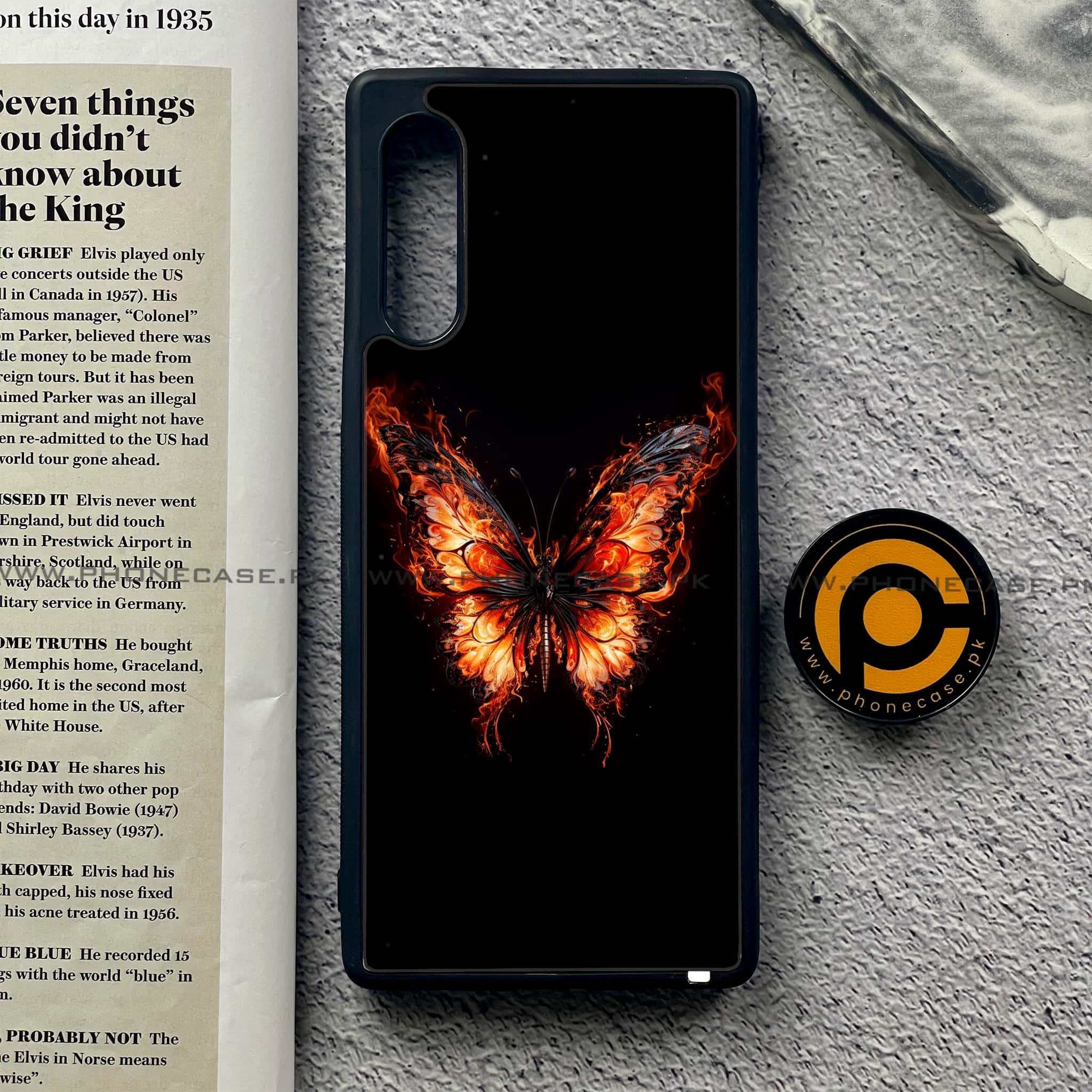 LG G9 - Butterflies Design Series - Premium Metal Printed soft Bumper shock Proof Case