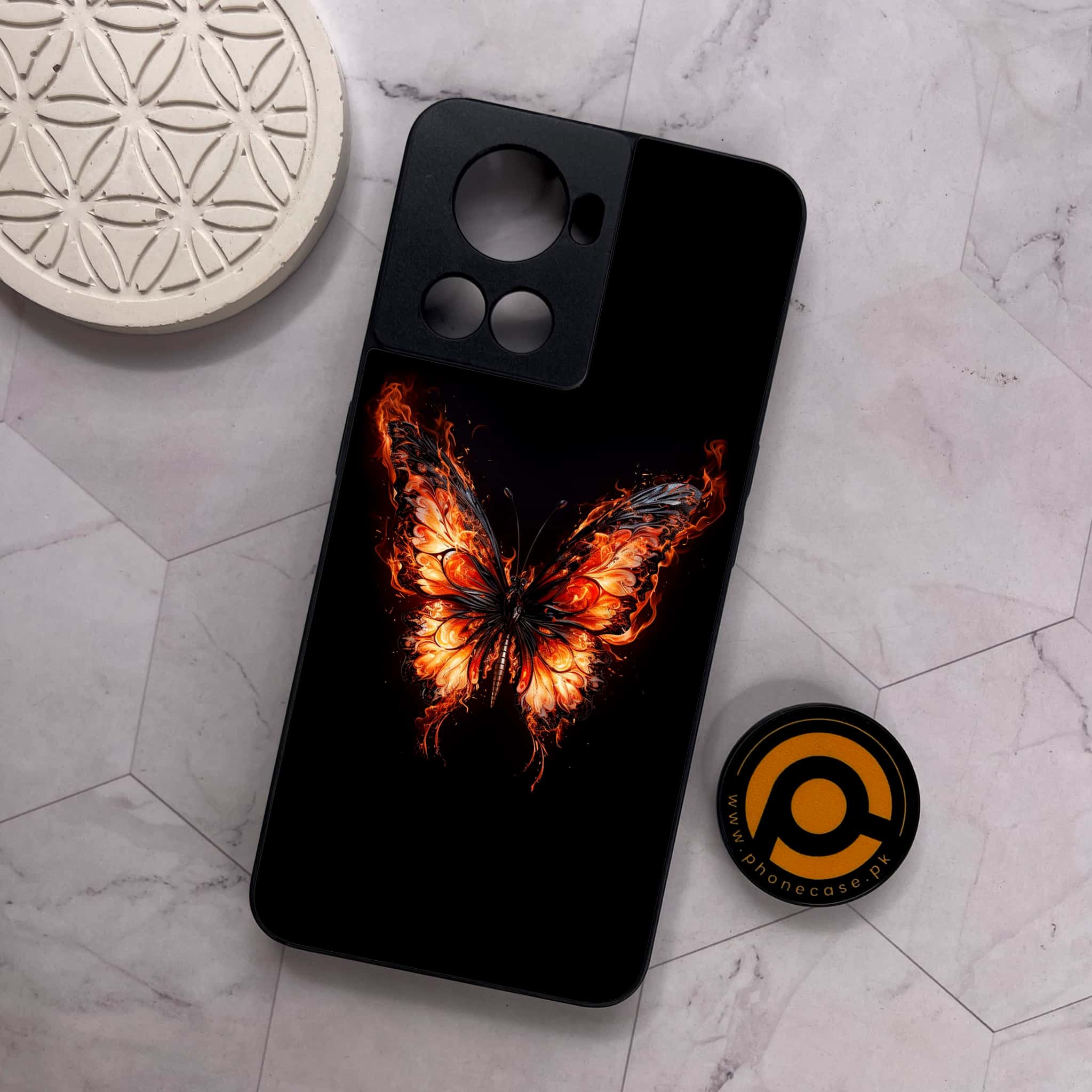 OnePlus 10R - Butterflies Design - Premium Metal Printed soft Bumper shock Proof Case