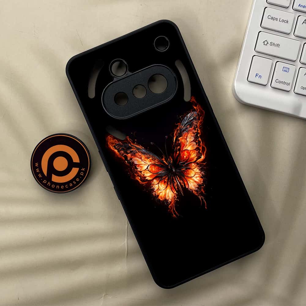 Nothing Phone 3a - Butterflies Design Series - Premium Metal  Printed soft Bumper shock Proof Case