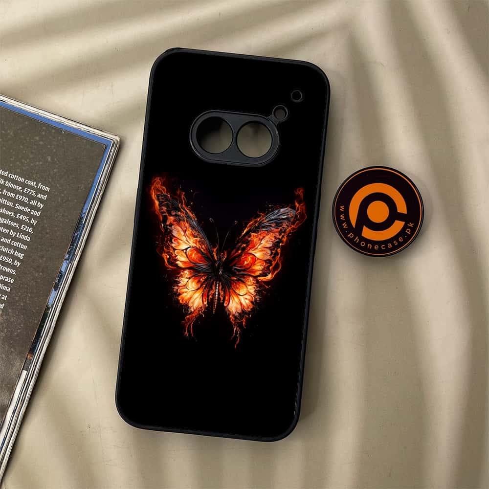Nothing Phone (2a) - Butterflies Design Series - Premium Metal Printed soft Bumper Shock Proof Case
