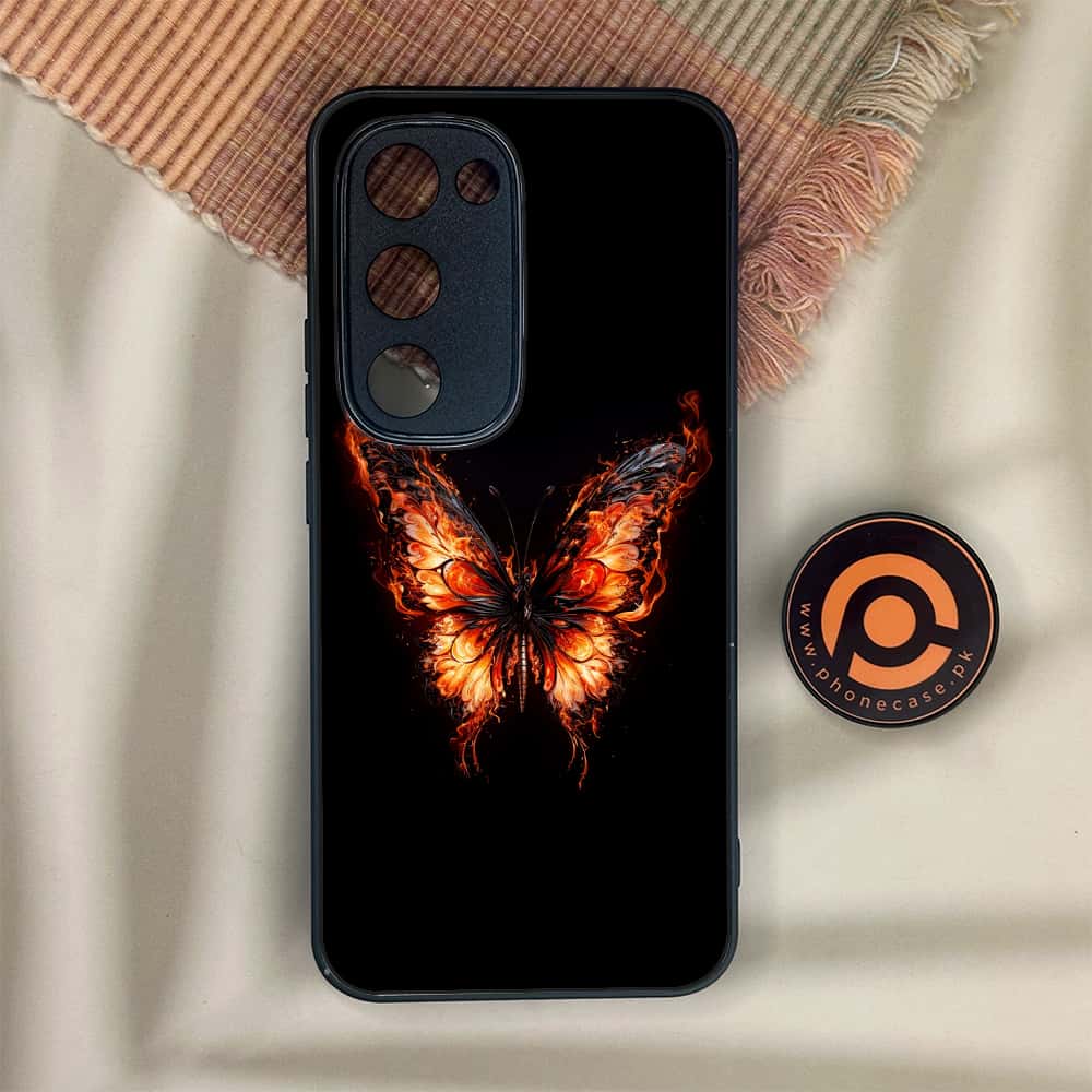 Tecno Spark 40 Pro Plus - Butterflies Design Series - Premium Metal Printed soft Bumper shock Proof Case