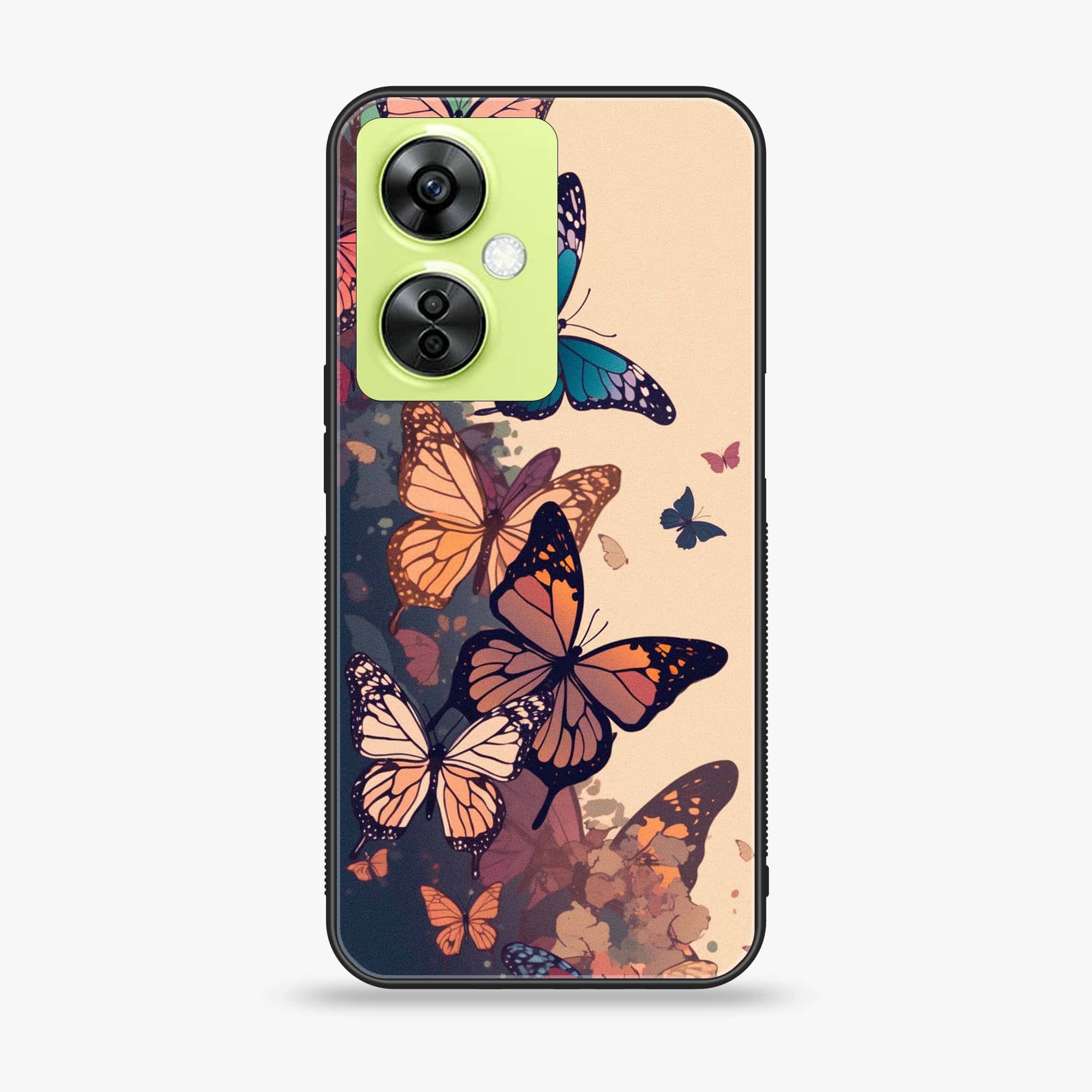OnePlus Nord CE 3 Lite - Butterflies Design Series - Premium Printed soft Bumper shock Proof Case