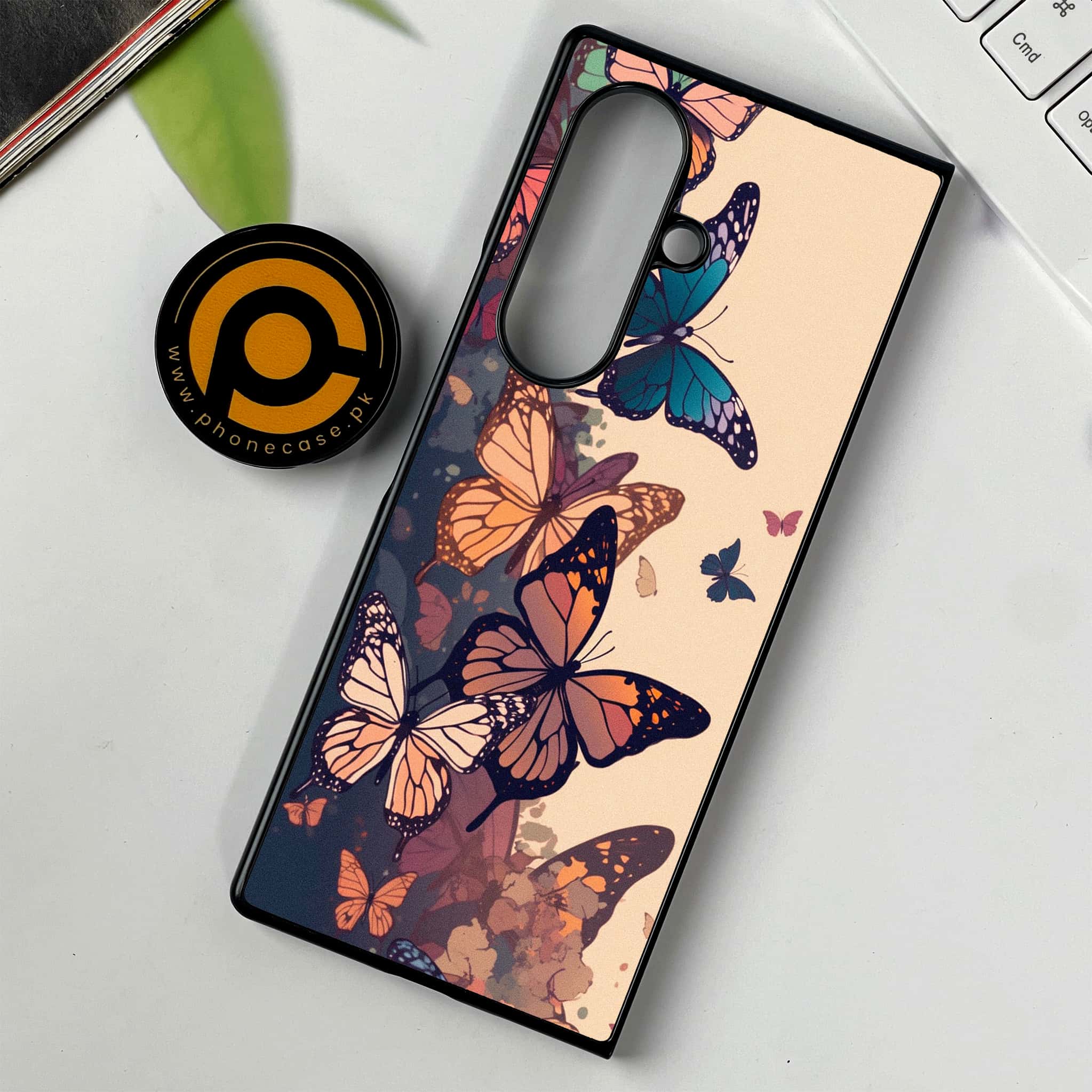 Samsung Galaxy Z Fold 7 - Butterflies Design Series - Premium Metal Printed soft Bumper shock Proof Case