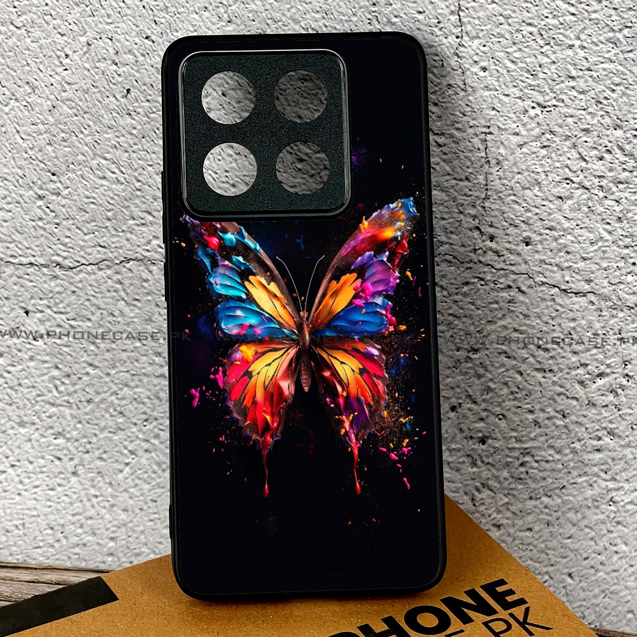 Xiaomi 14T - Butterflies Design Series - Premium Printed Glass soft Bumper shock Proof Case