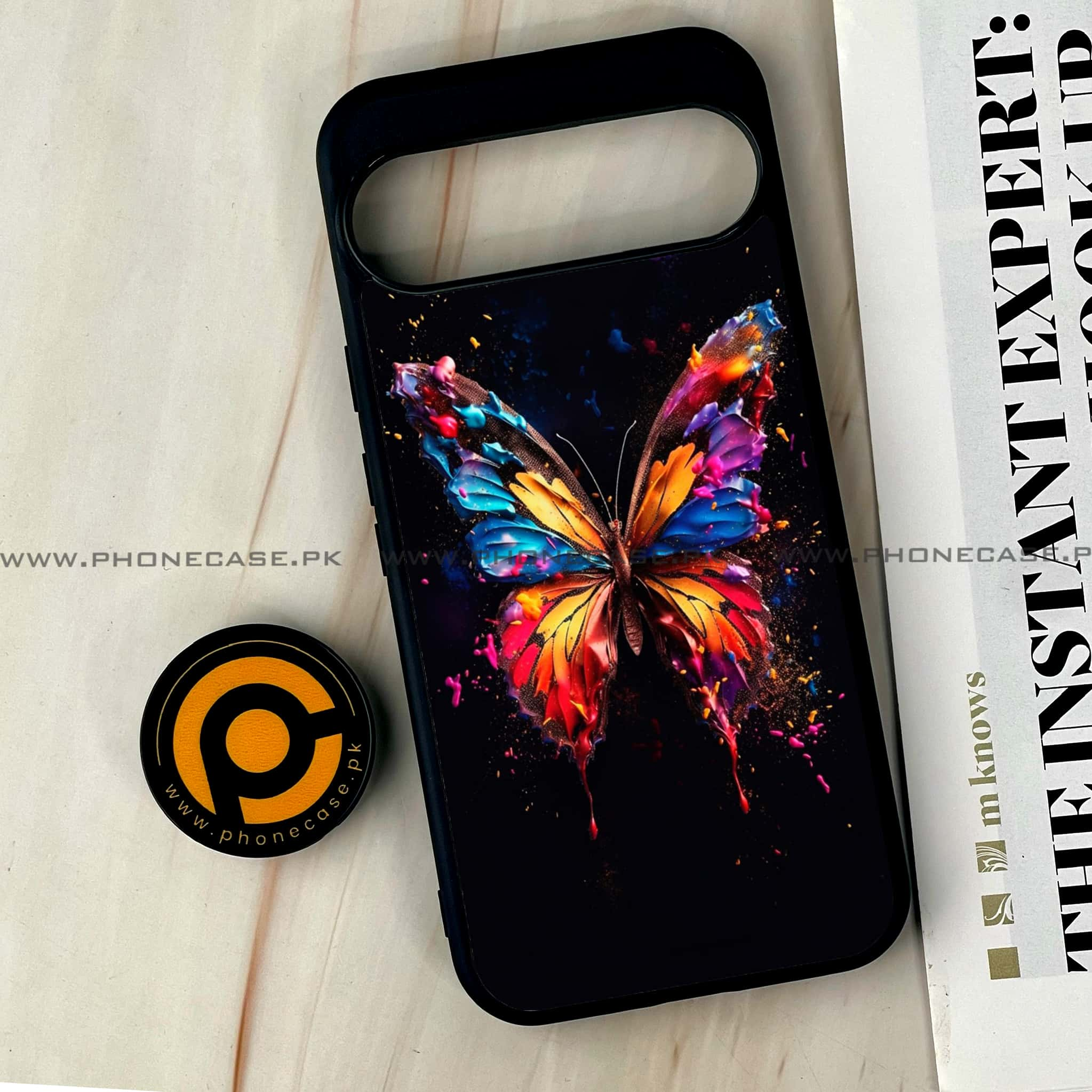 Google Pixel 9 Pro XL - Butterflies Design Series - Premium Printed Glass soft Bumper shock Proof Case