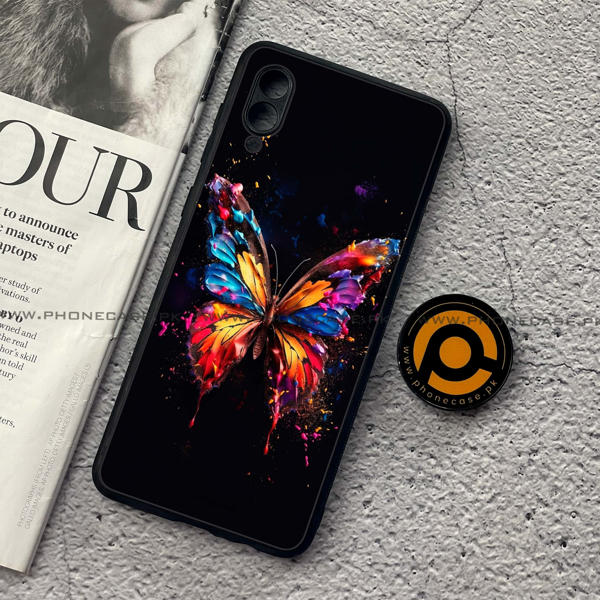 Samsung Galaxy A02 - Butterflies Design Series - Premium Printed Metal soft Bumper shock Proof Case