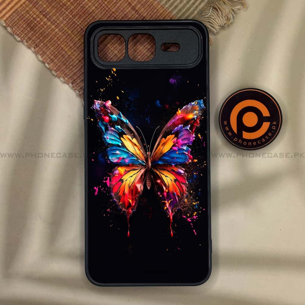 Infinix Smart 10 Plus - Butterflies Design Series - Premium Metal Printed soft Bumper shock Proof Case