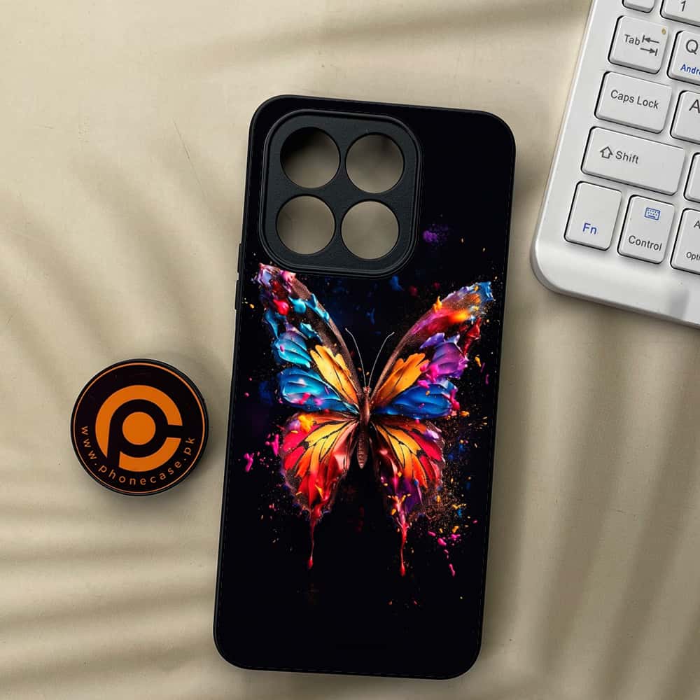 Honor X5b Plus - Butterflies Design Series - Premium Metal  Printed soft Bumper shock Proof Case