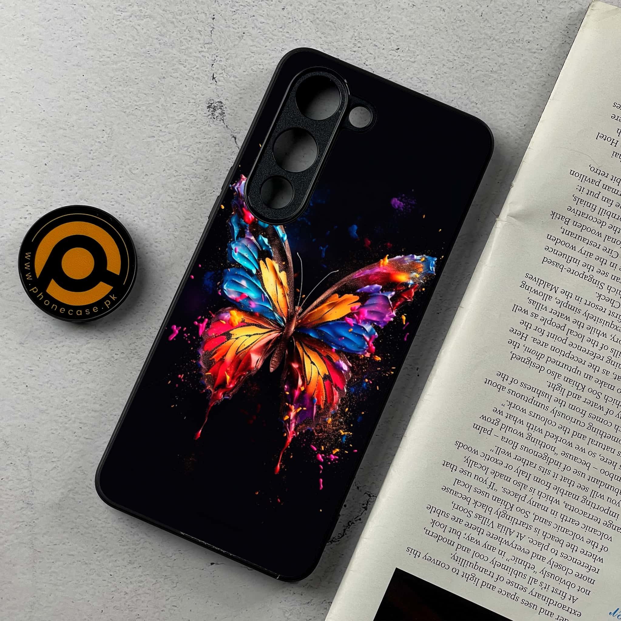 Vivo Y04 - Butterflies Design - Premium Metal Printed Soft Bumper Shockproof Case
