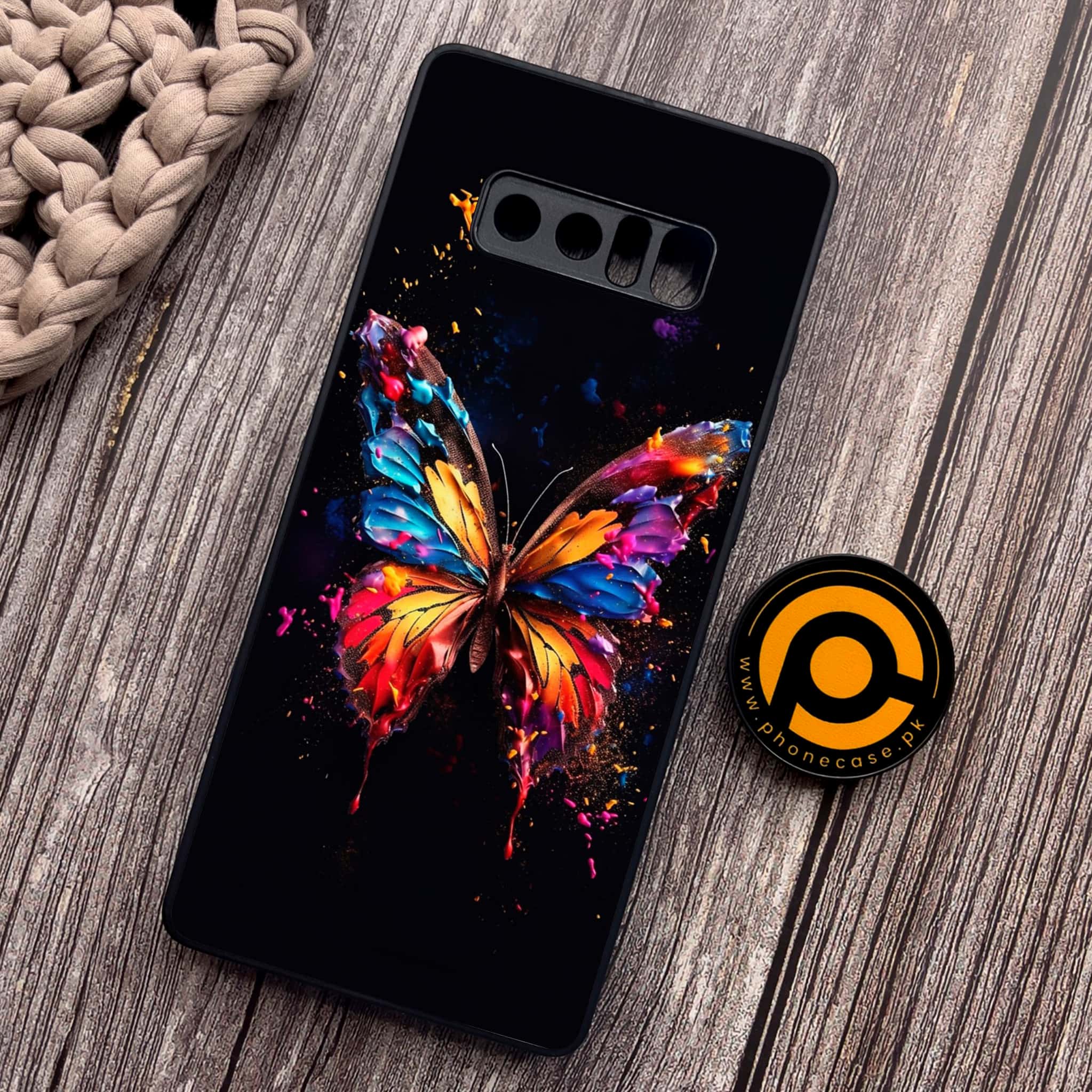 Samsung Galaxy Note 8 - Butterflies Design Series - Premium Metal Printed soft Bumper shock Proof Case
