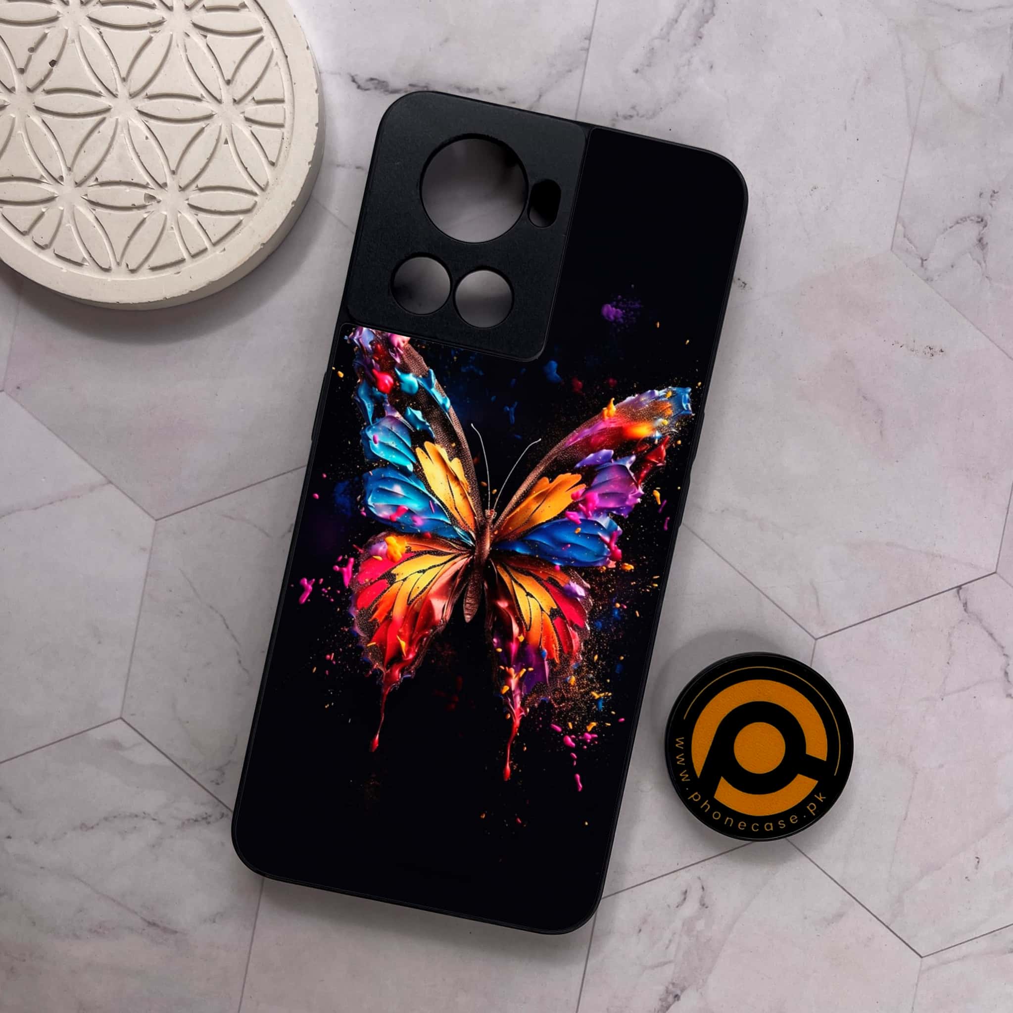 OnePlus 10R - Butterflies Design - Premium Metal Printed soft Bumper shock Proof Case