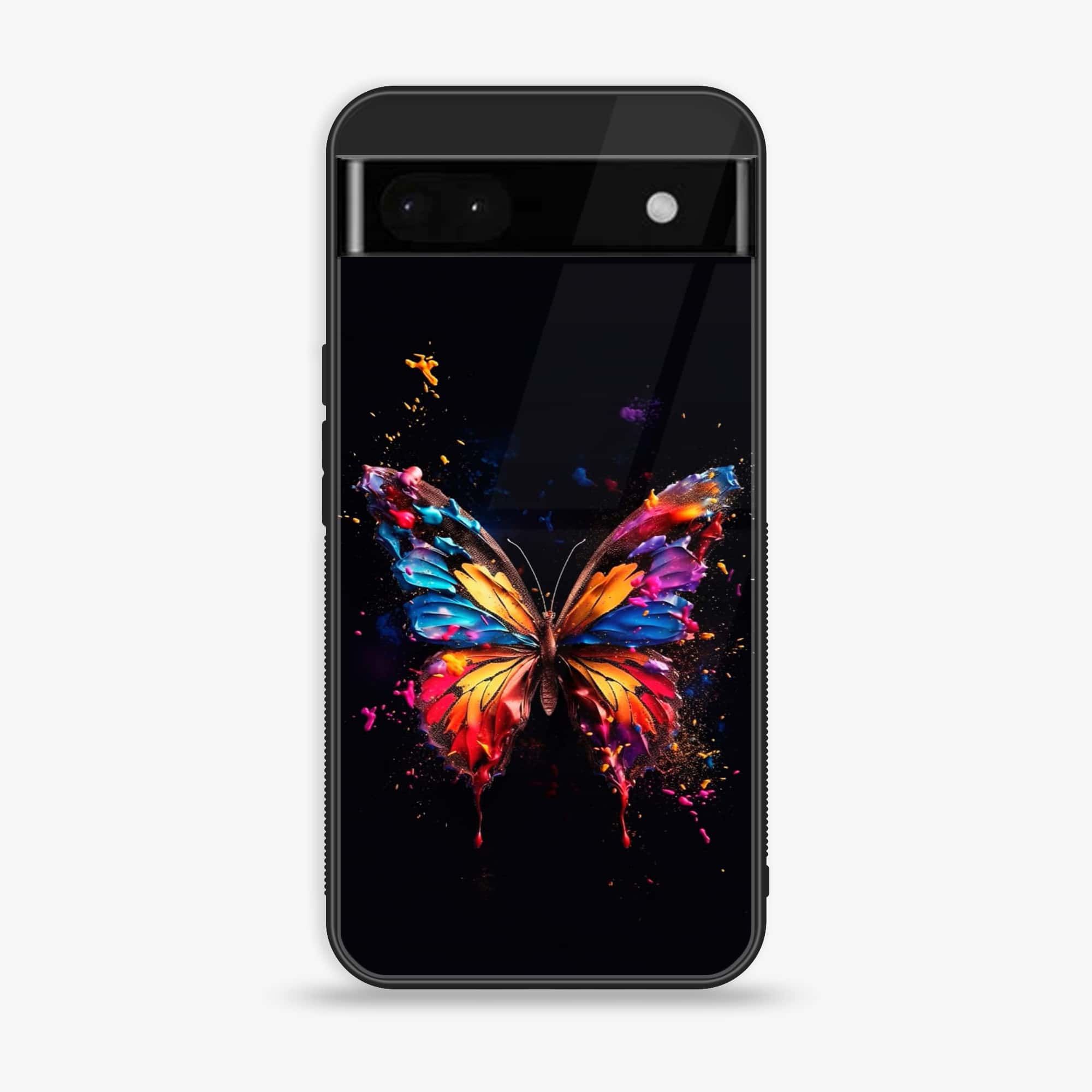 Google Pixel 6A - Butterflies Design - Premium Metal Printed soft Bumper Shock Proof Case