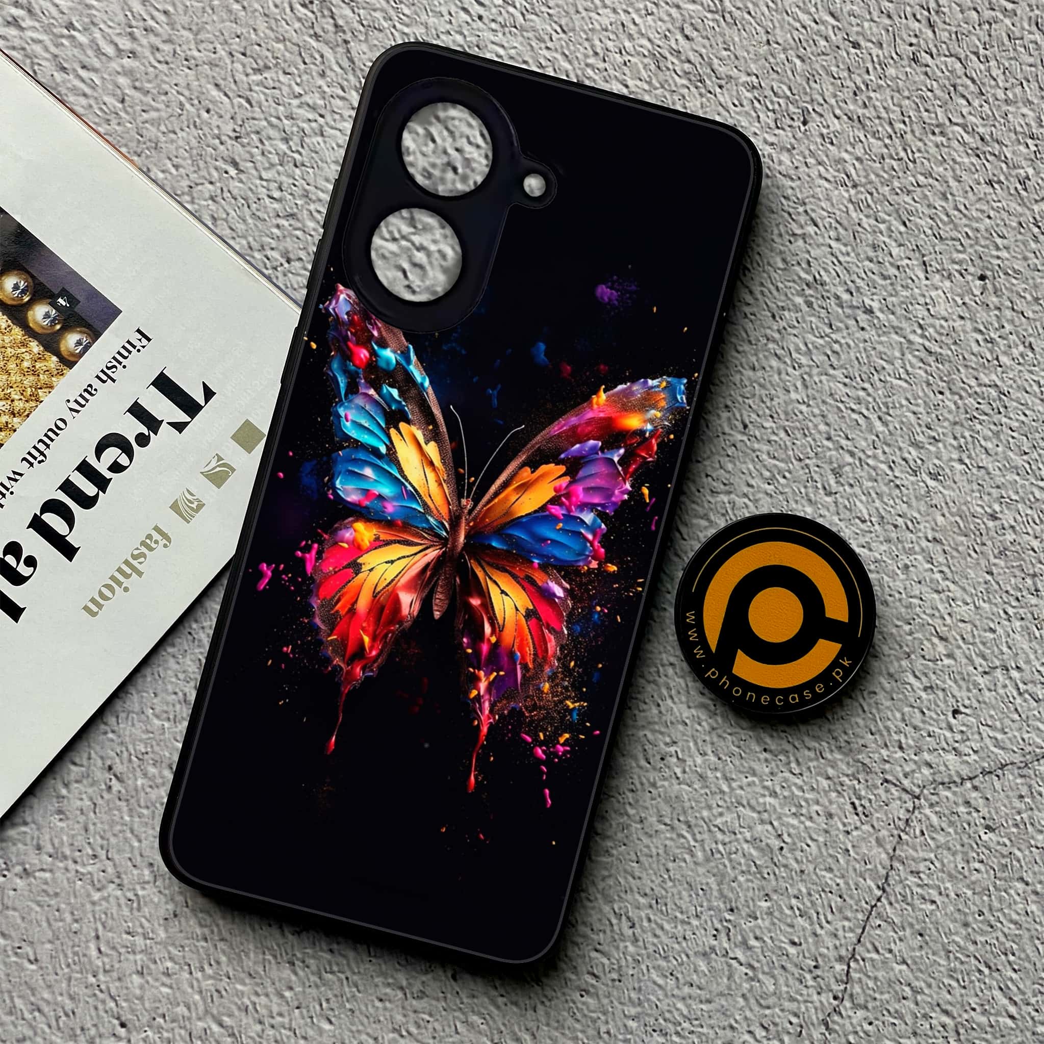Xiaomi Redmi A5 - Butterflies Design Series - Premium Metal Printed soft Bumper shock Proof Case
