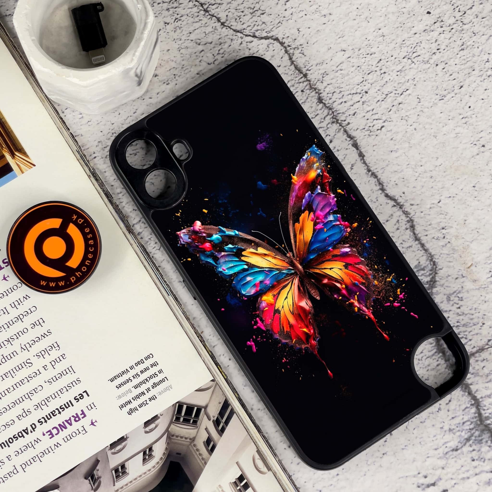 Nothing CMF Phone 1 - Butterflies Design Series - Premium Metal Printed soft Bumper Shock Proof Case