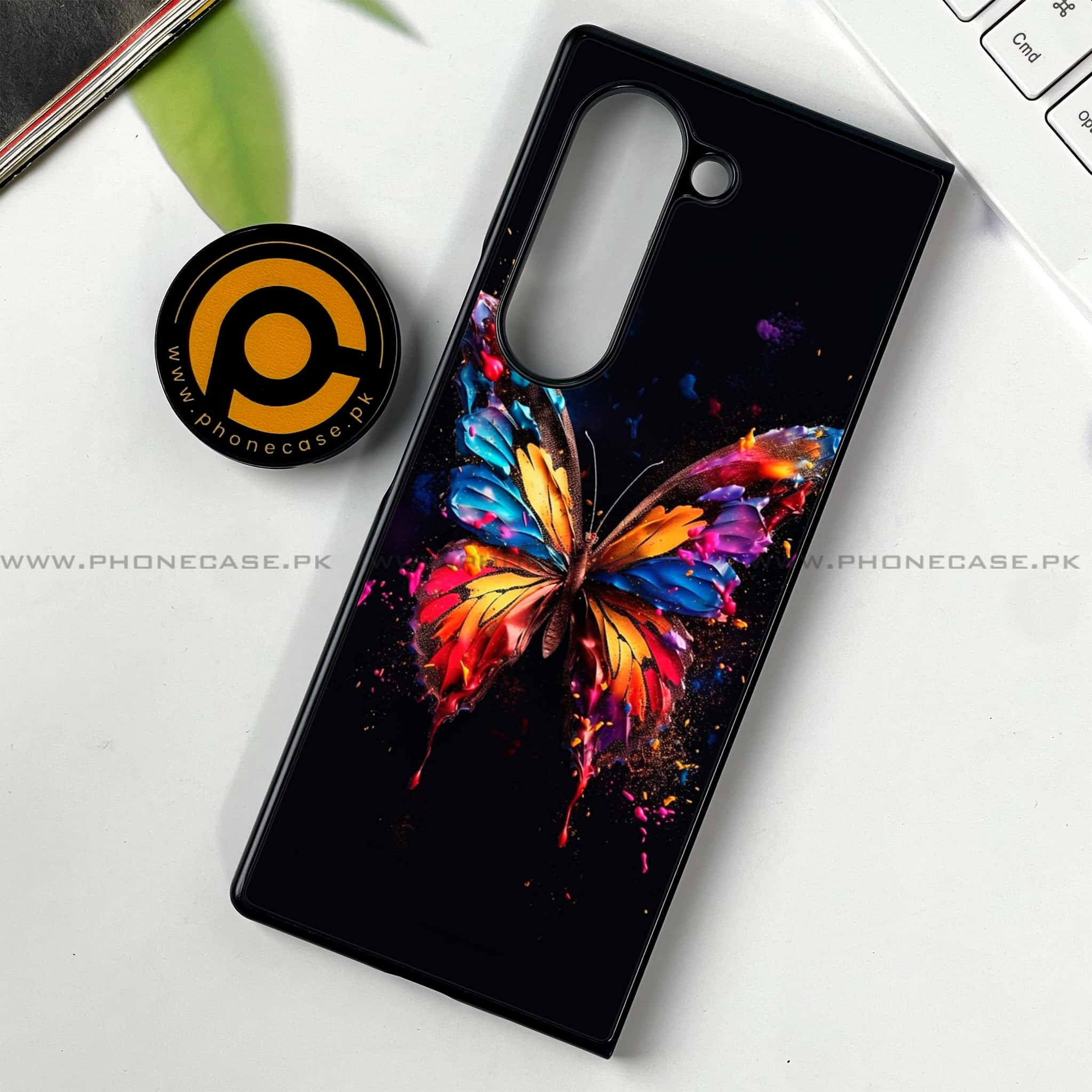 Samsung Galaxy Z Fold 6 - Butterflies Design - Premium Printed Metal soft Bumper shock Proof Case