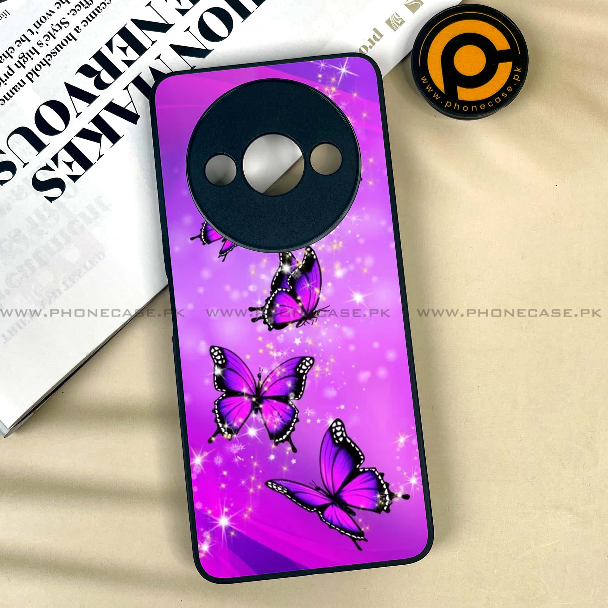 Xiaomi Redmi A3x - Butterflies Design - Premium Printed Metal soft Bumper shock Proof Case