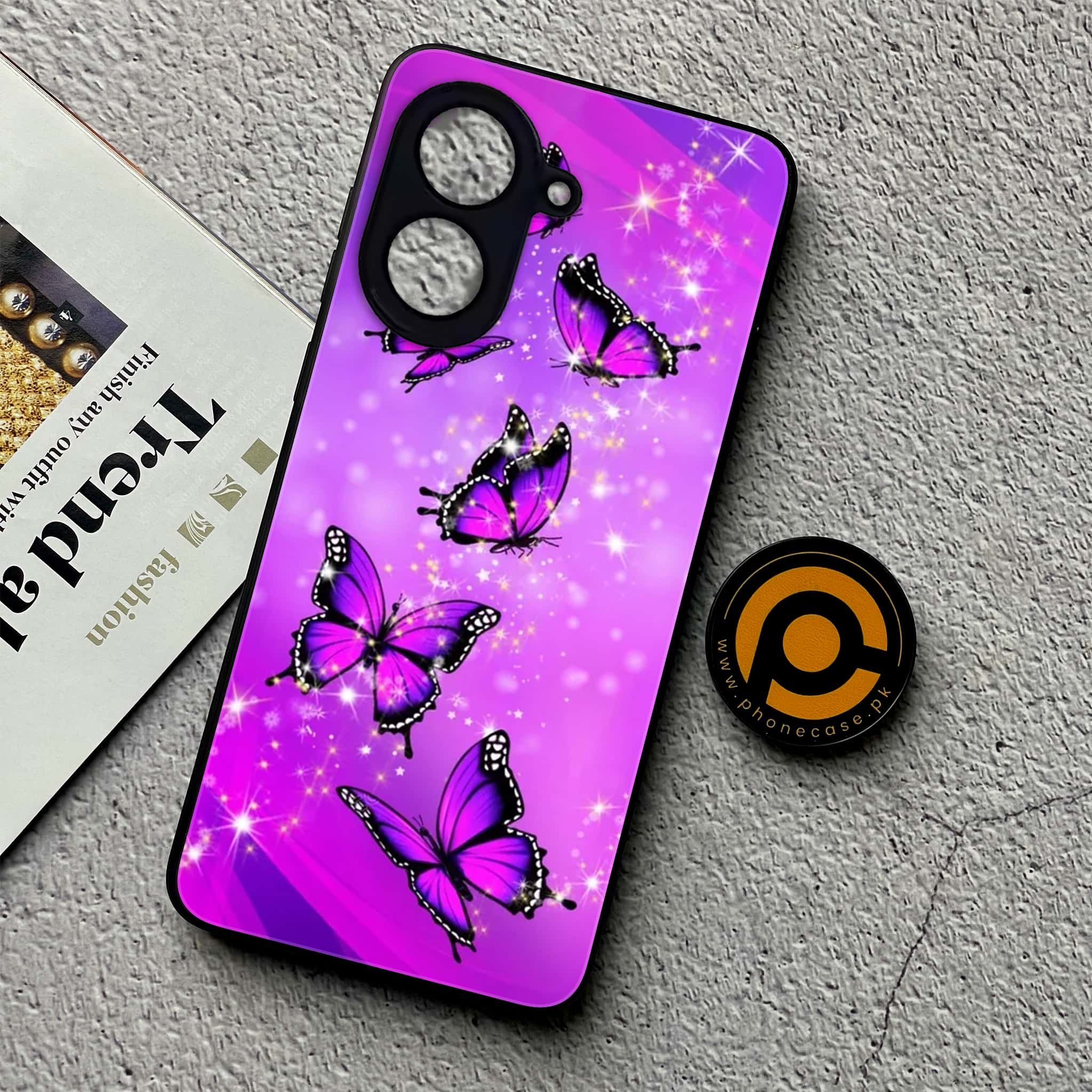 Xiaomi Redmi A5 - Butterflies Design Series - Premium Metal Printed soft Bumper shock Proof Case