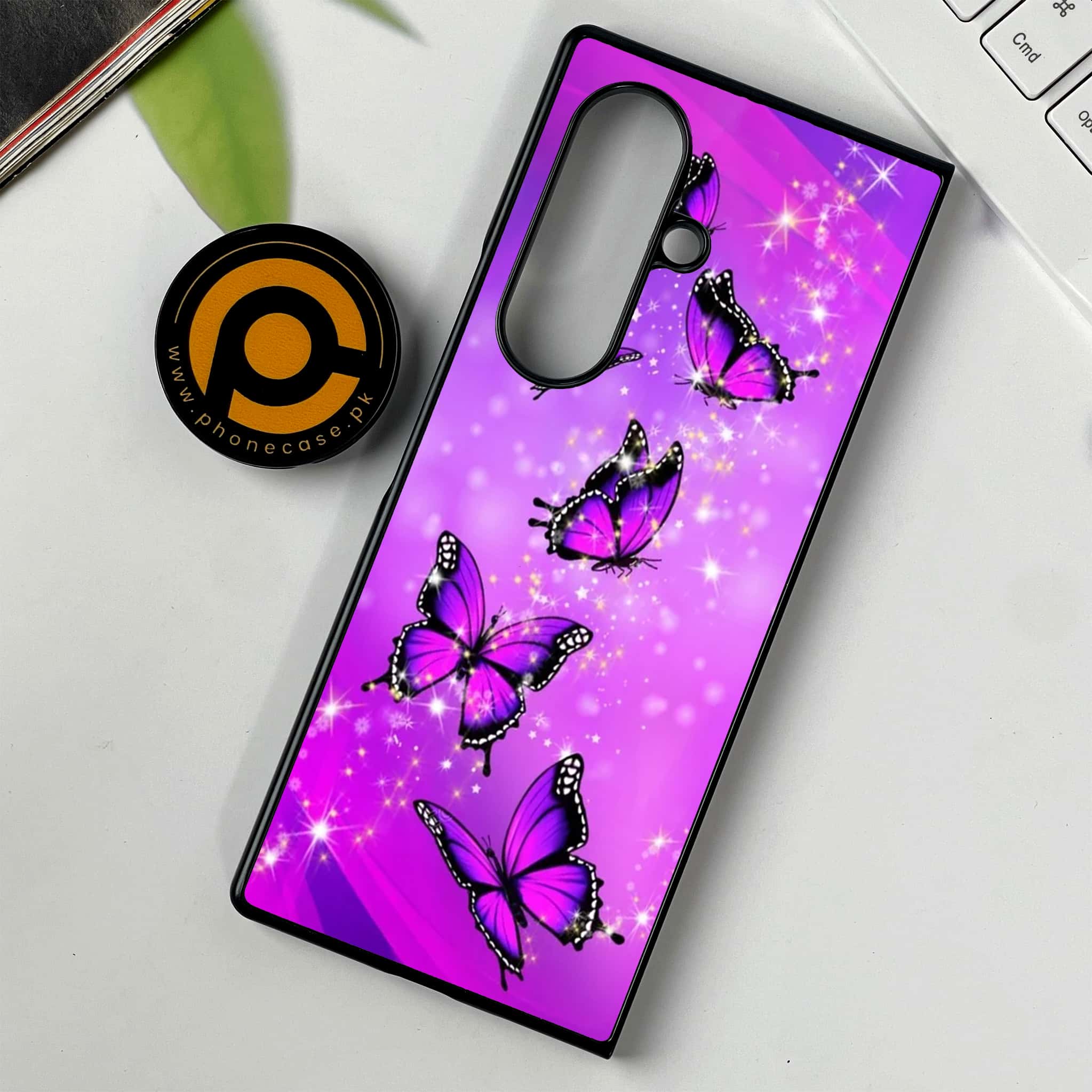 Samsung Galaxy Z Fold 7 - Butterflies Design Series - Premium Metal Printed soft Bumper shock Proof Case