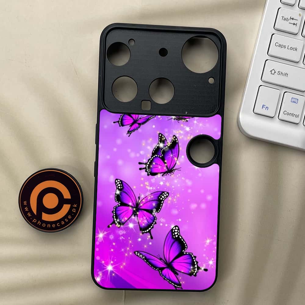 Nothing Phone 3 - Butterflies Design Series - Premium Metal  Printed soft Bumper shock Proof Case