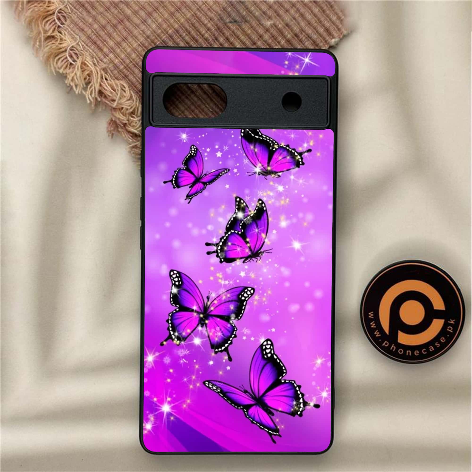 Google Pixel 6A - Butterflies Design - Premium Metal Printed soft Bumper Shock Proof Case