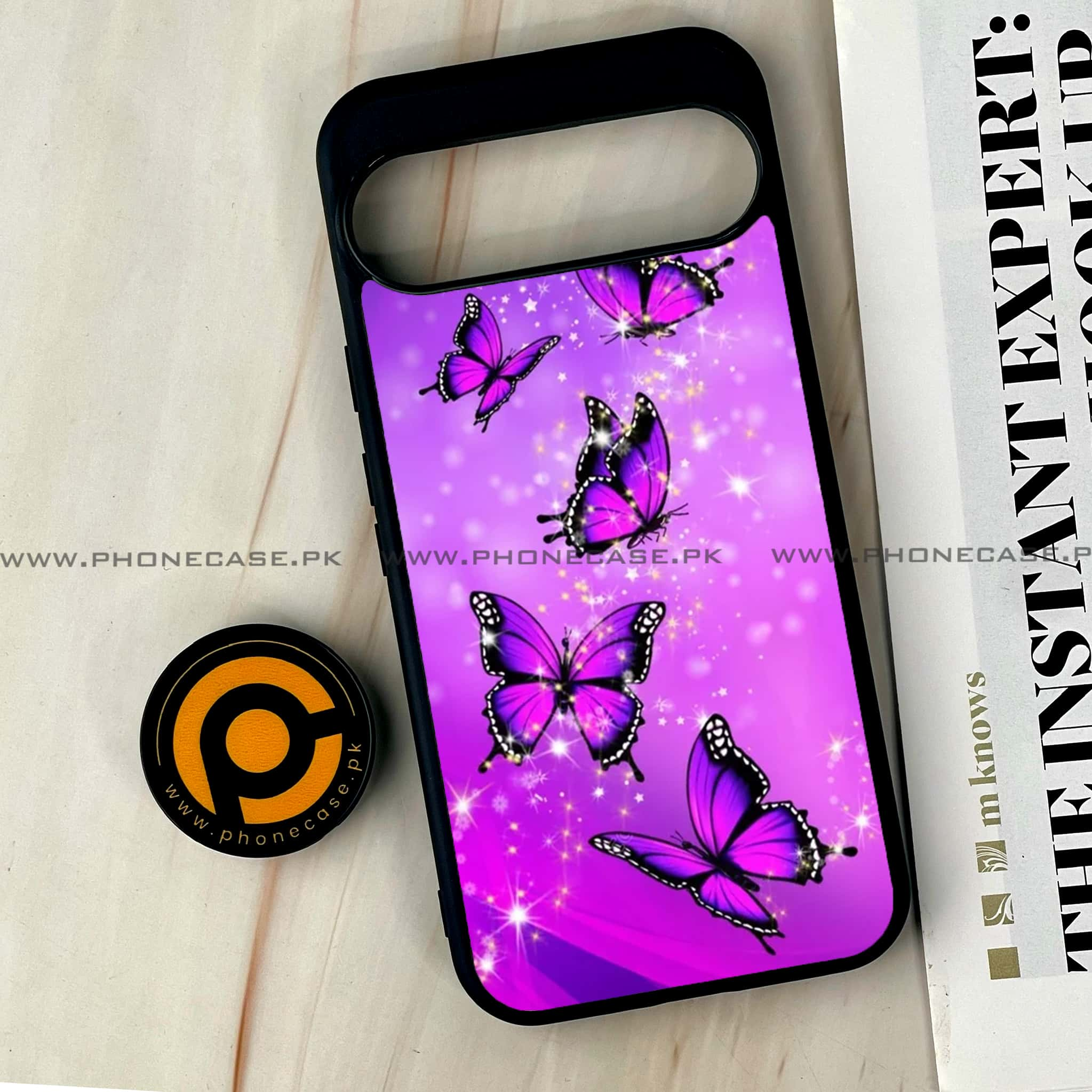 Google Pixel 9 Pro XL - Butterflies Design Series - Premium Printed Glass soft Bumper shock Proof Case