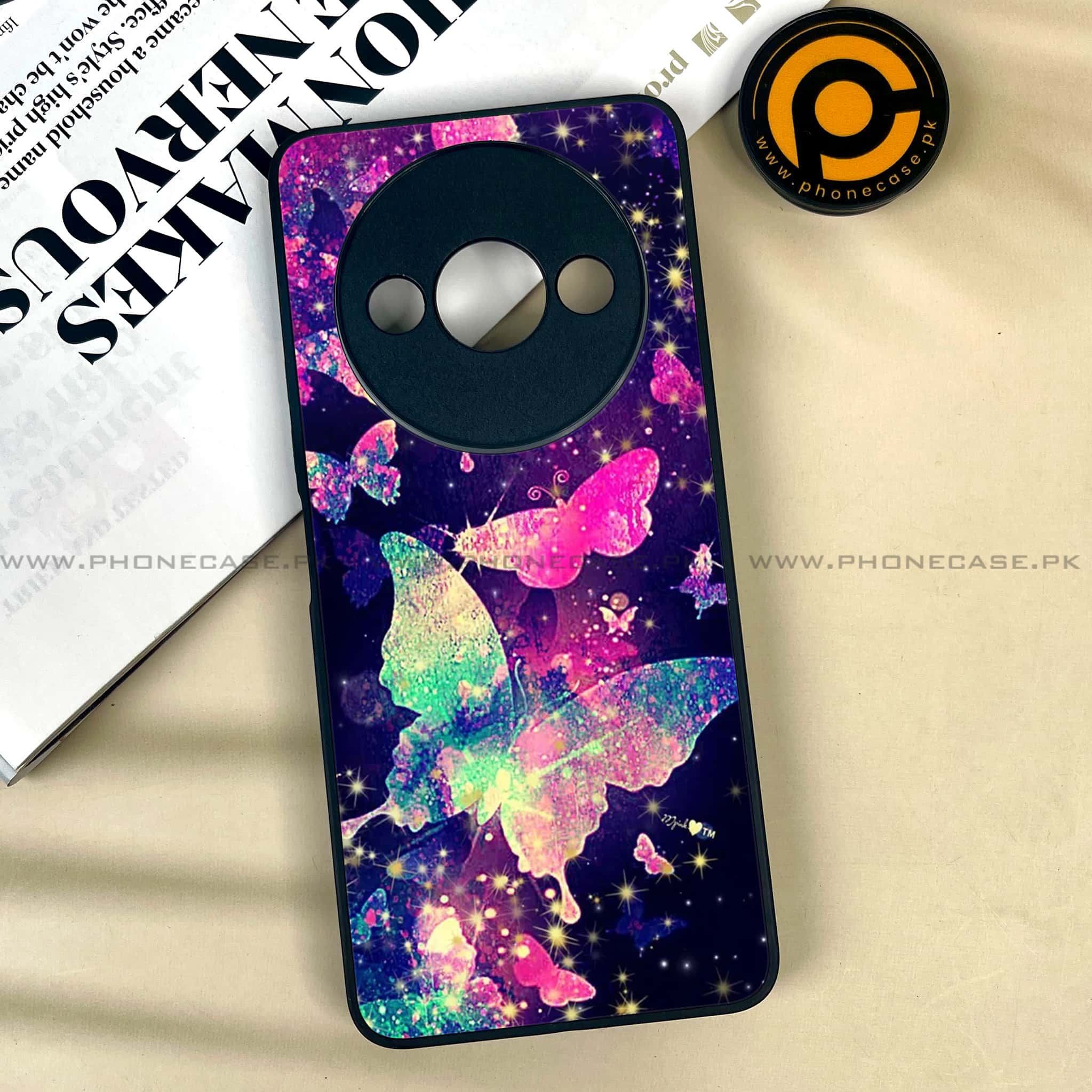 Xiaomi Redmi A3x - Butterflies Design - Premium Printed Metal soft Bumper shock Proof Case