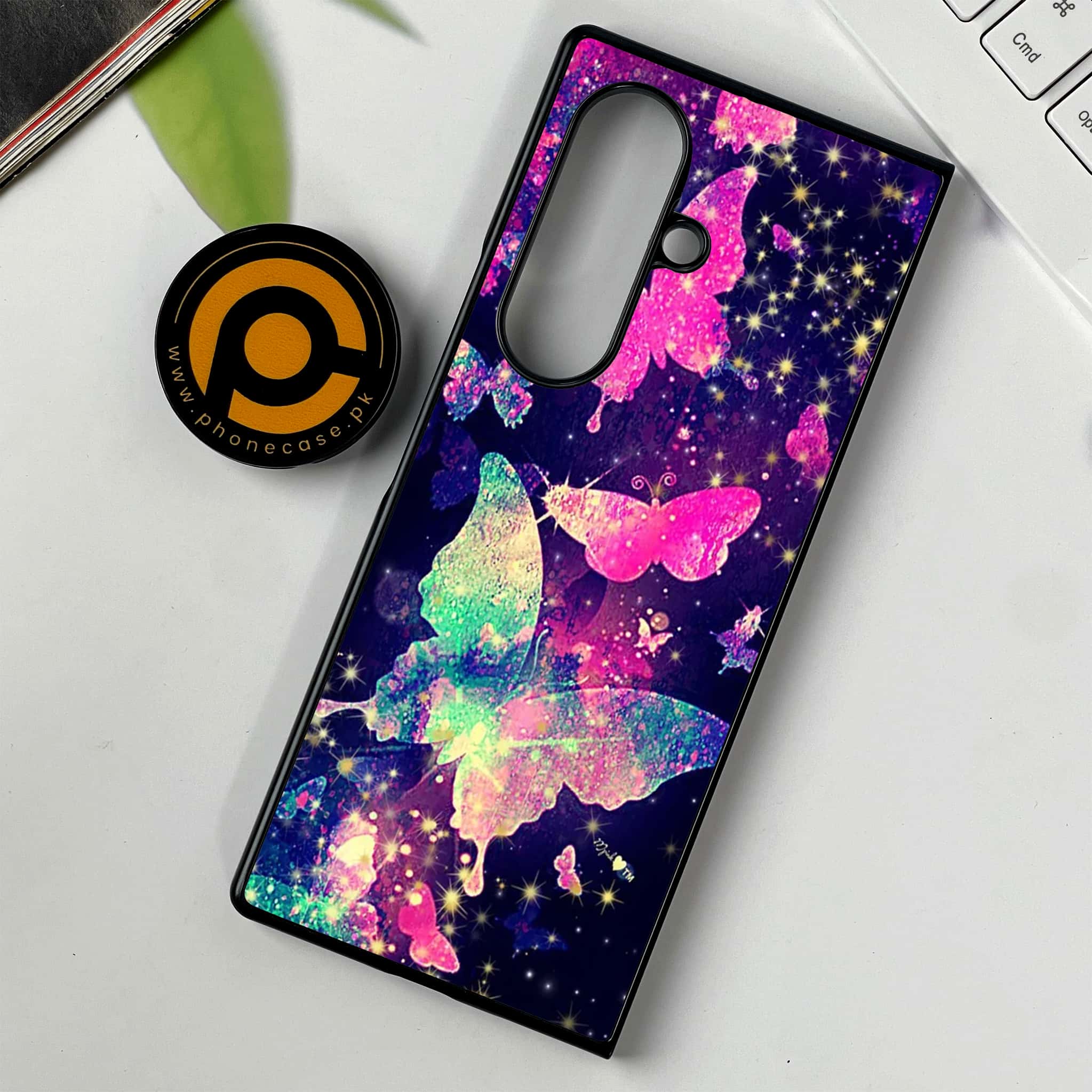 Samsung Galaxy Z Fold 7 - Butterflies Design Series - Premium Metal Printed soft Bumper shock Proof Case