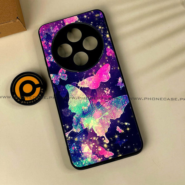 Xiaomi Redmi 14c - Butterflies Design 9- Premium Printed Glass soft Bumper shock Proof Case CS-48613