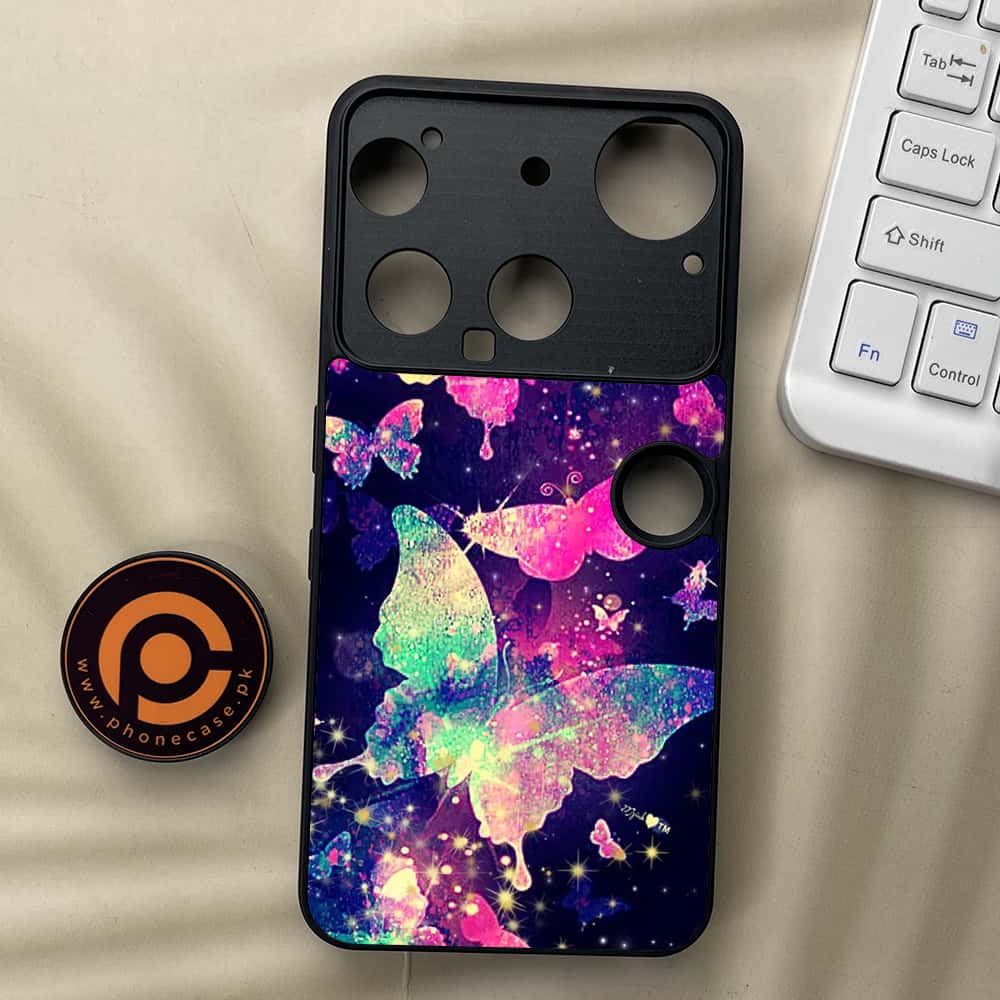 Nothing Phone 3 - Butterflies Design Series - Premium Metal  Printed soft Bumper shock Proof Case