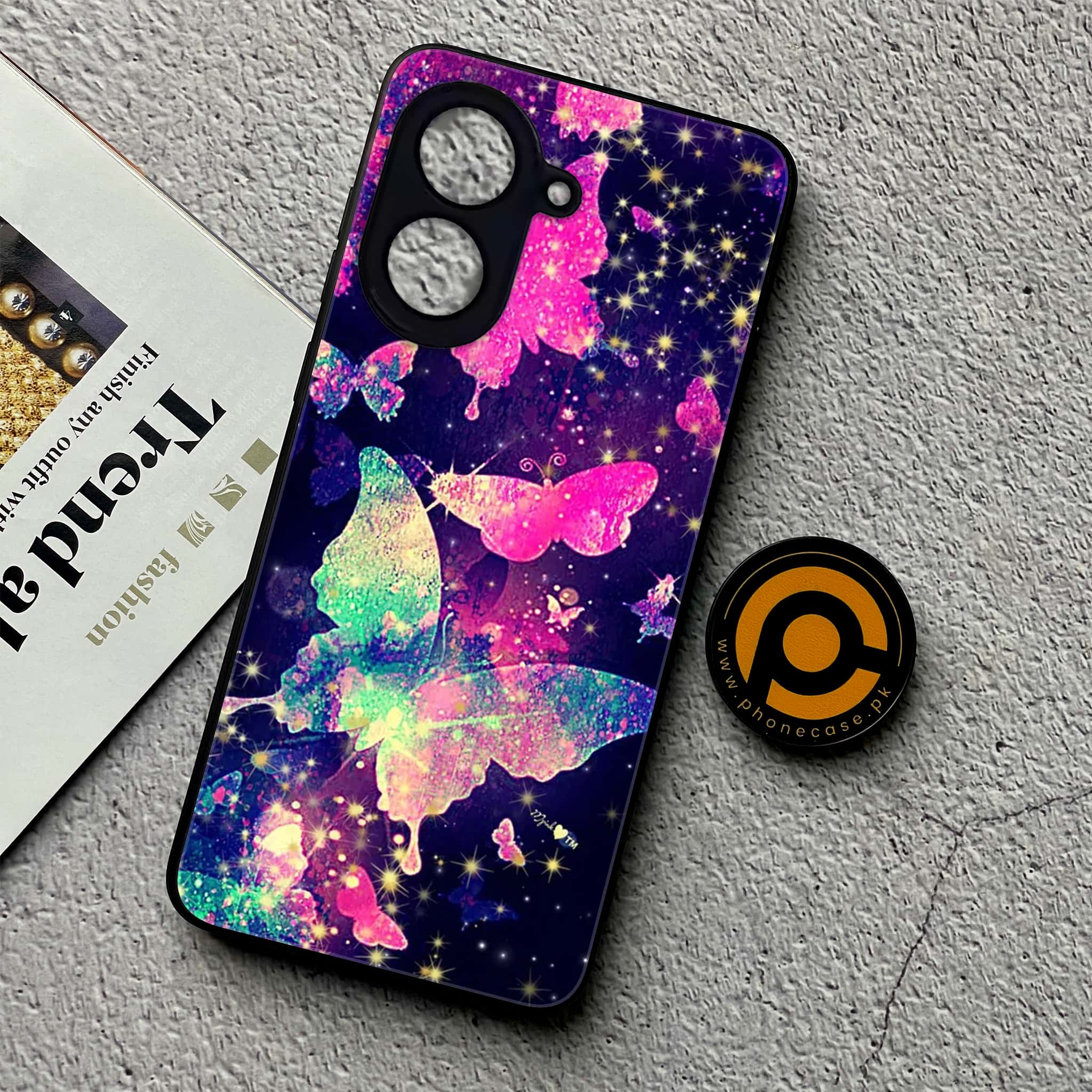Xiaomi Redmi A5 - Butterflies Design Series - Premium Metal Printed soft Bumper shock Proof Case