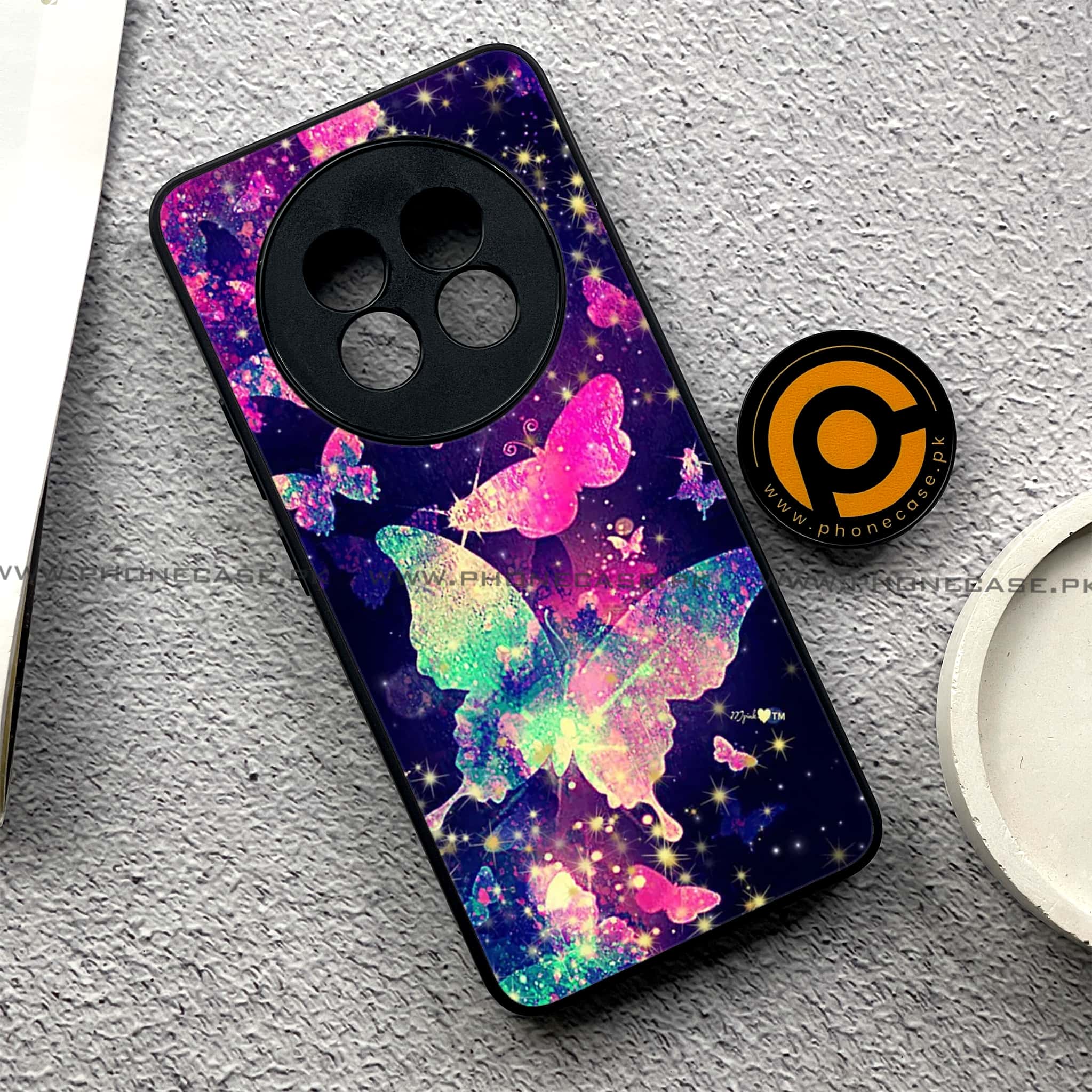 Realme 13 Pro Plus - Butterflies Design - Premium Printed Metal soft Bumper shock Proof Case