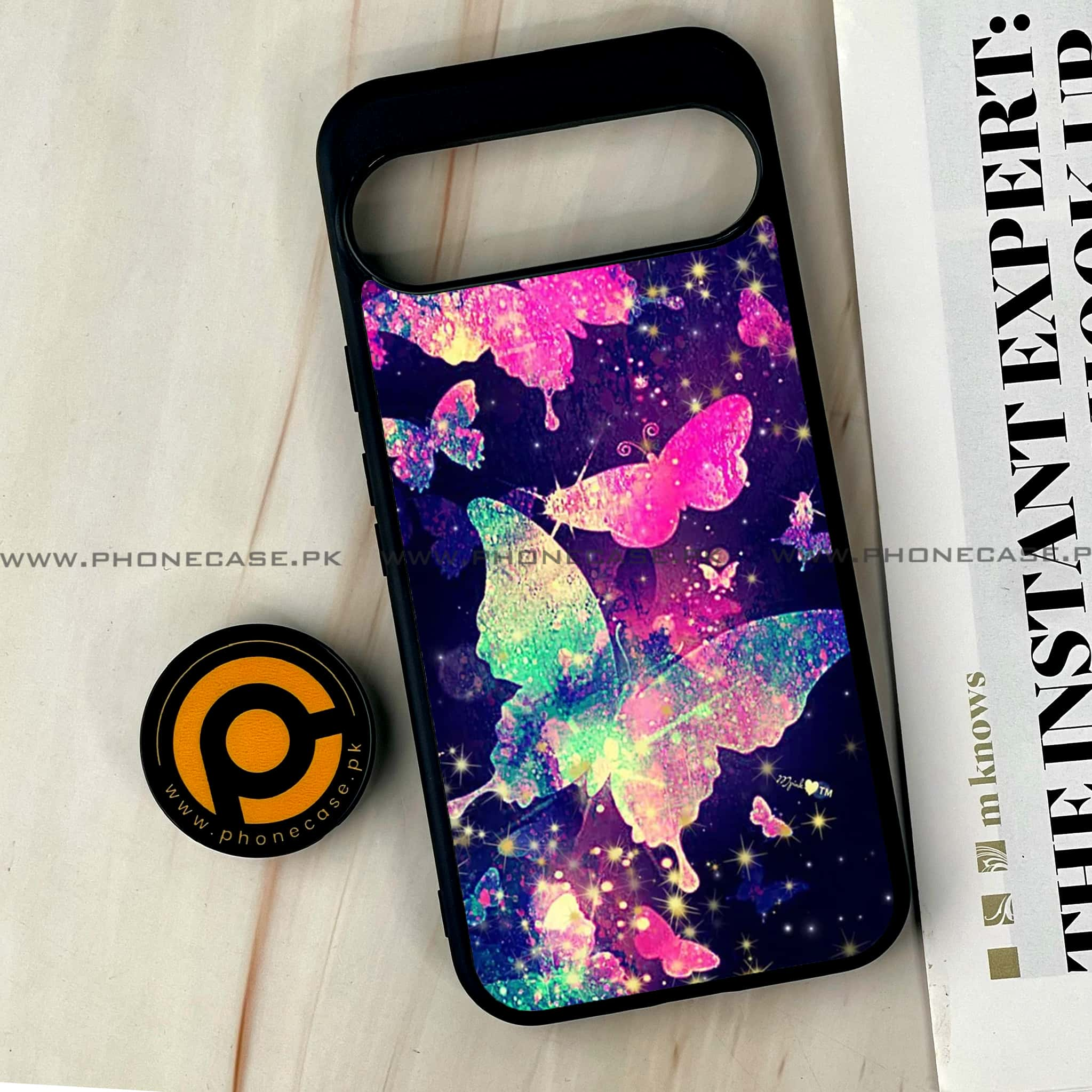 Google Pixel 9 Pro XL - Butterflies Design Series - Premium Printed Glass soft Bumper shock Proof Case