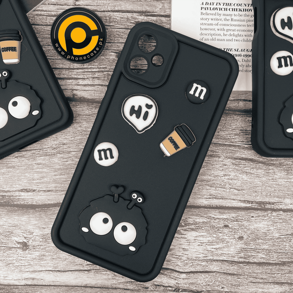 Samsung Galaxy A05 Cute 3D Briquette m&m icons Liquid silicon Case